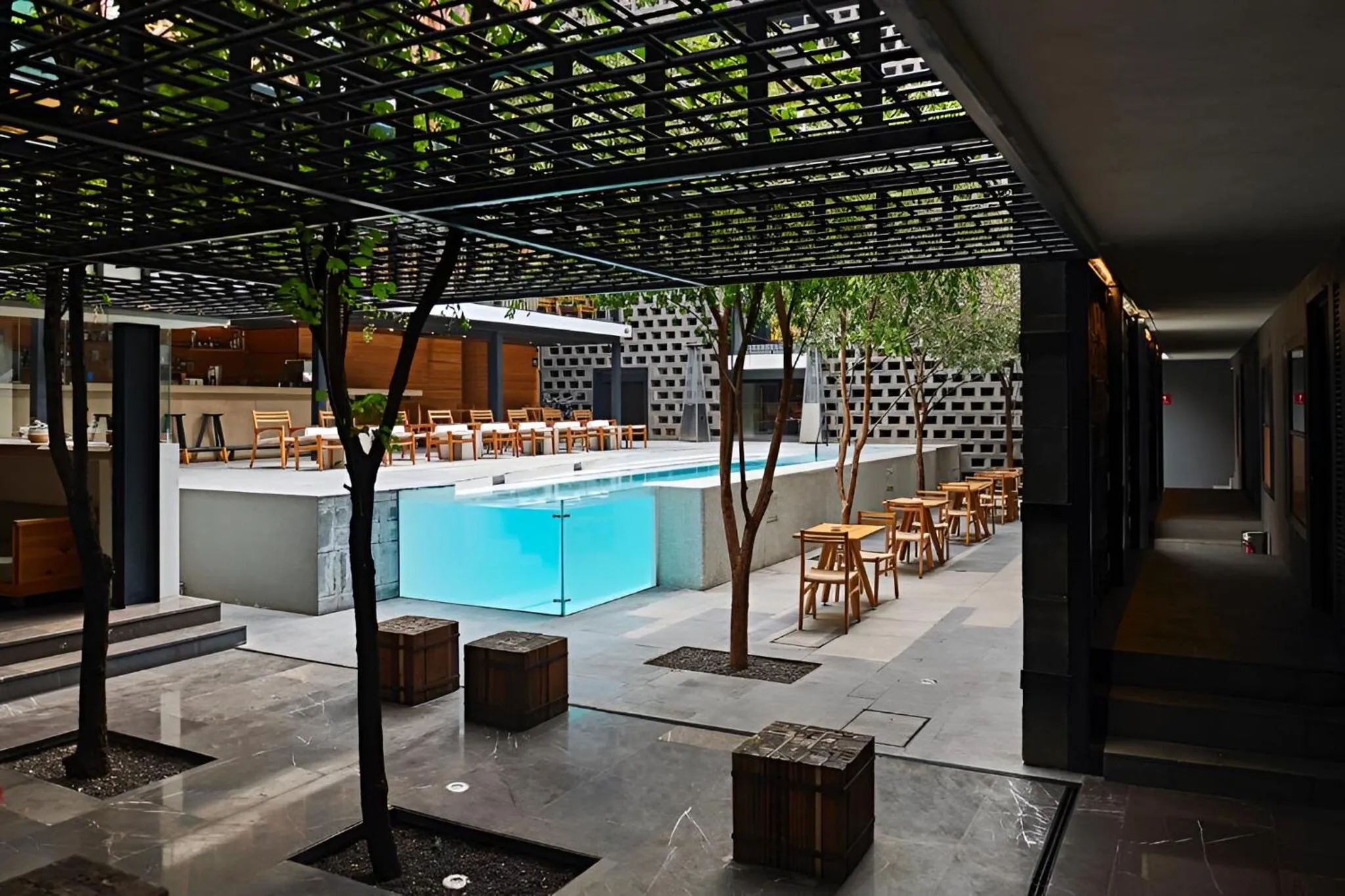 Lobby or reception in Hotel Carlota