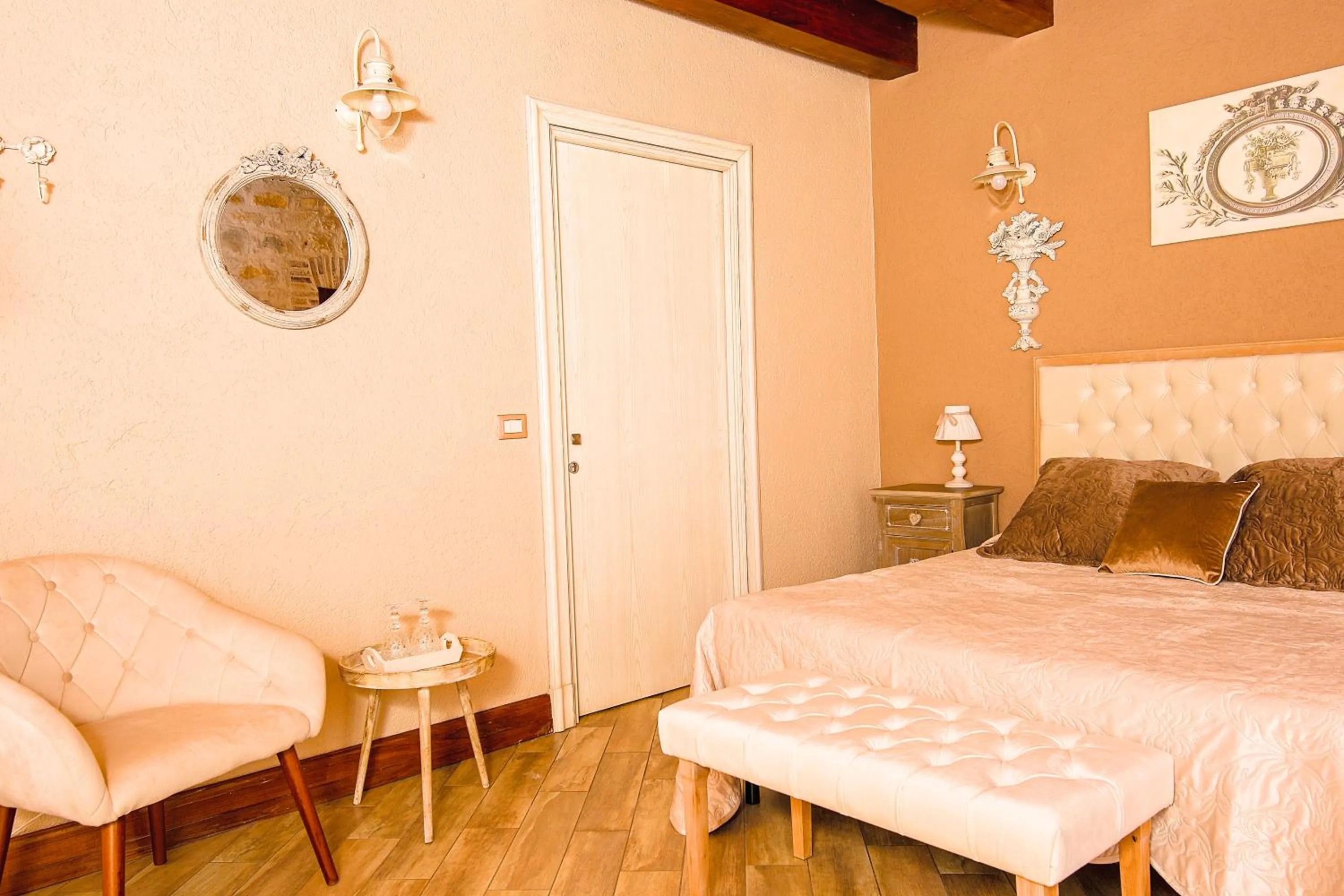 Bed in Relais Garden Cactus B&B