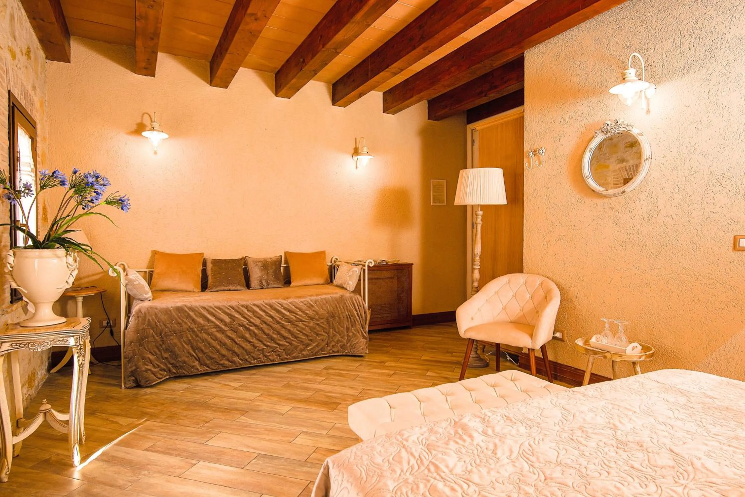 Bed in Relais Garden Cactus B&B