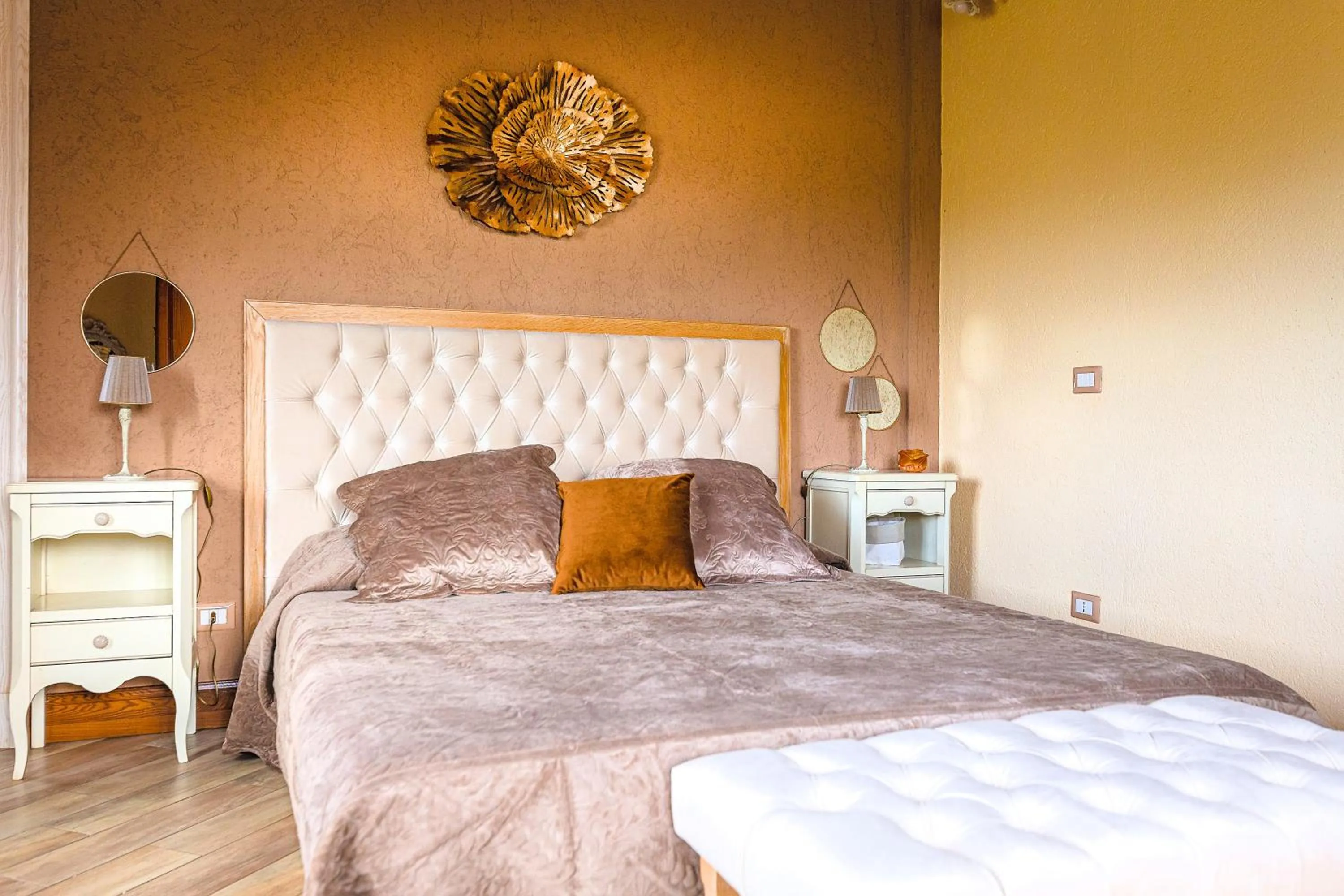 Bed in Relais Garden Cactus B&B