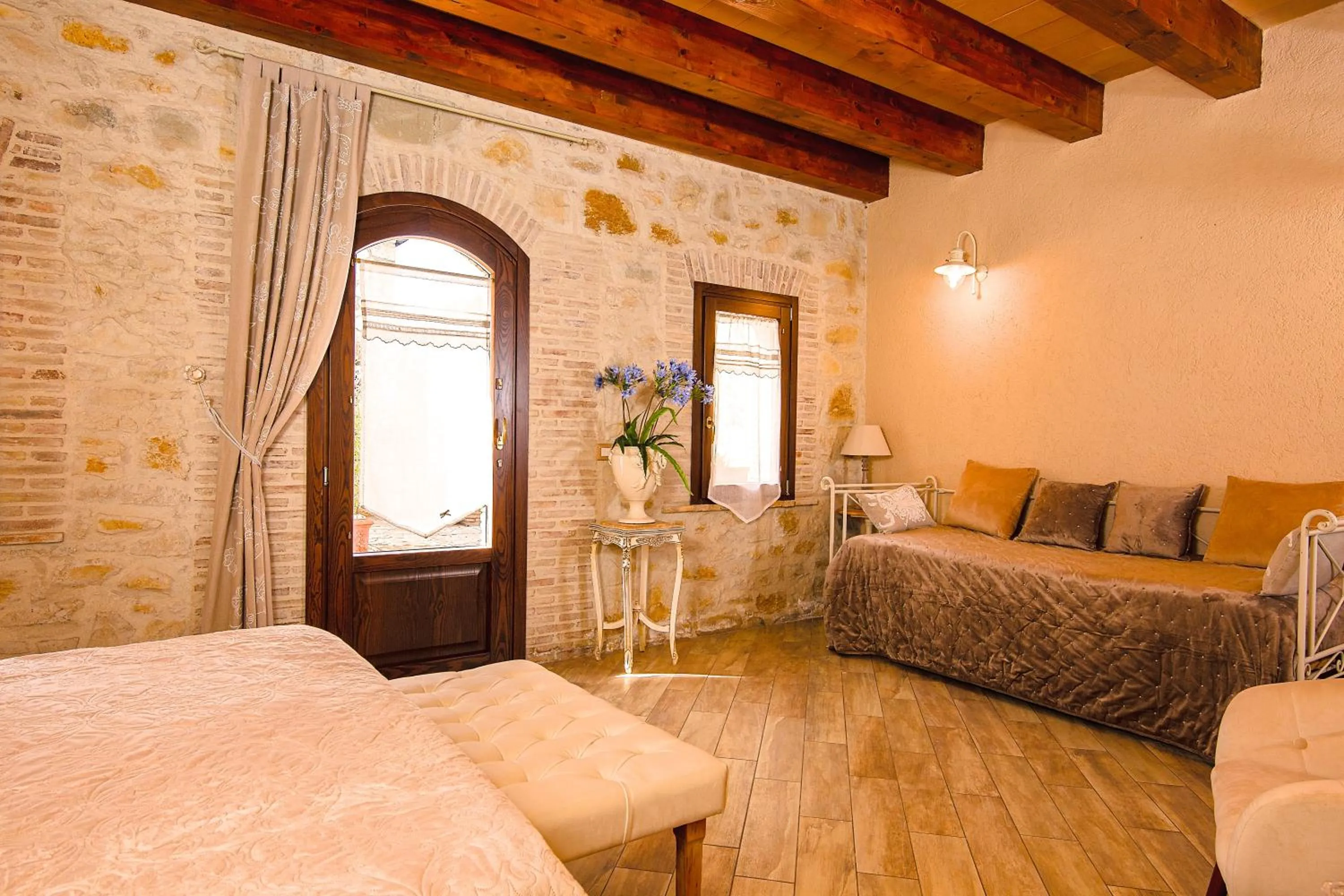 Bed in Relais Garden Cactus B&B