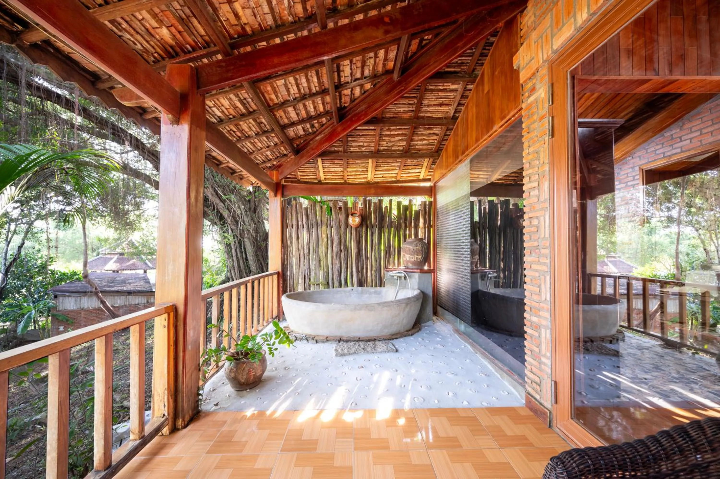 Garden view in Chez Carole Beach Resort Phu Quoc