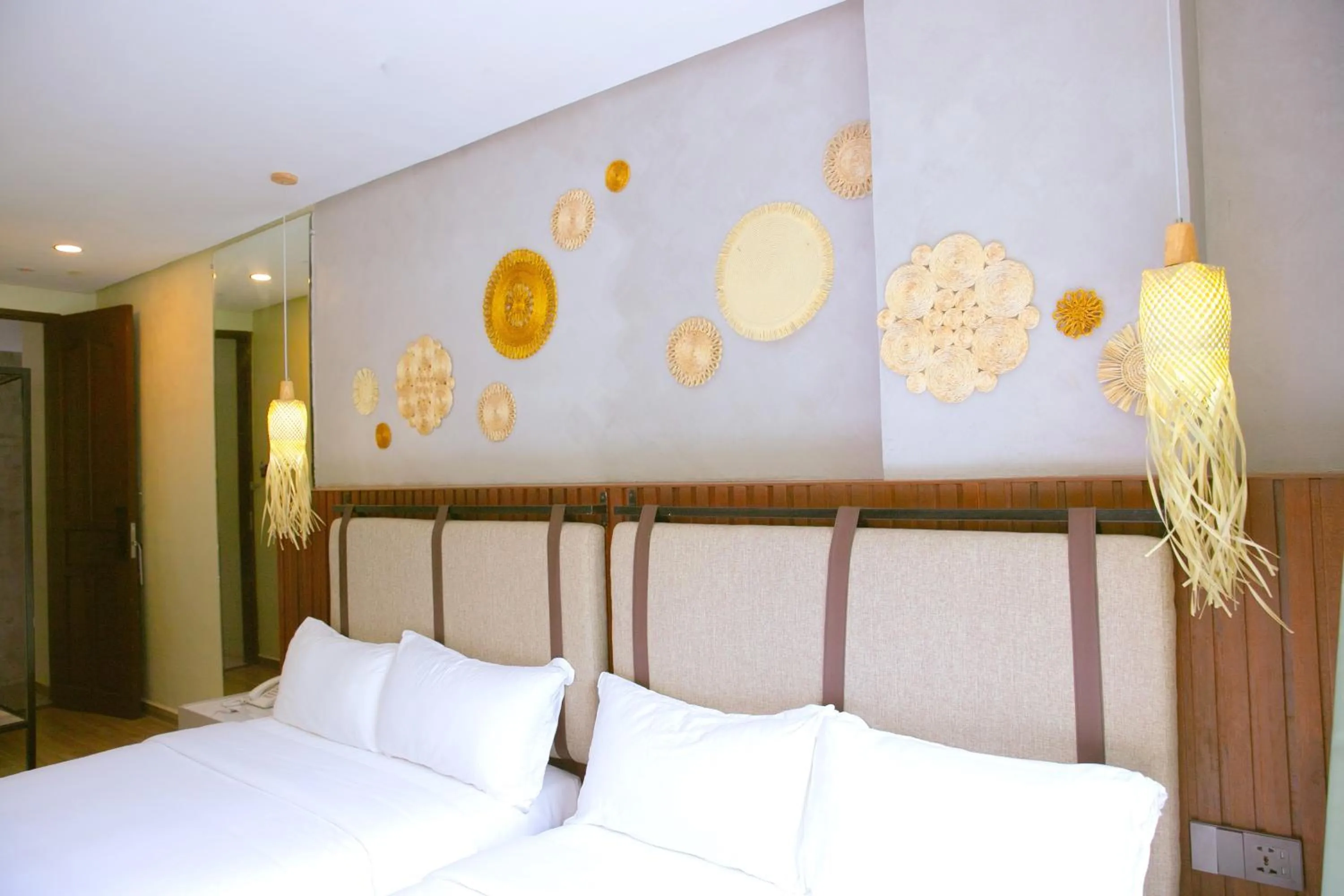 Decorative detail, Bed in Marianne Suites El Nido