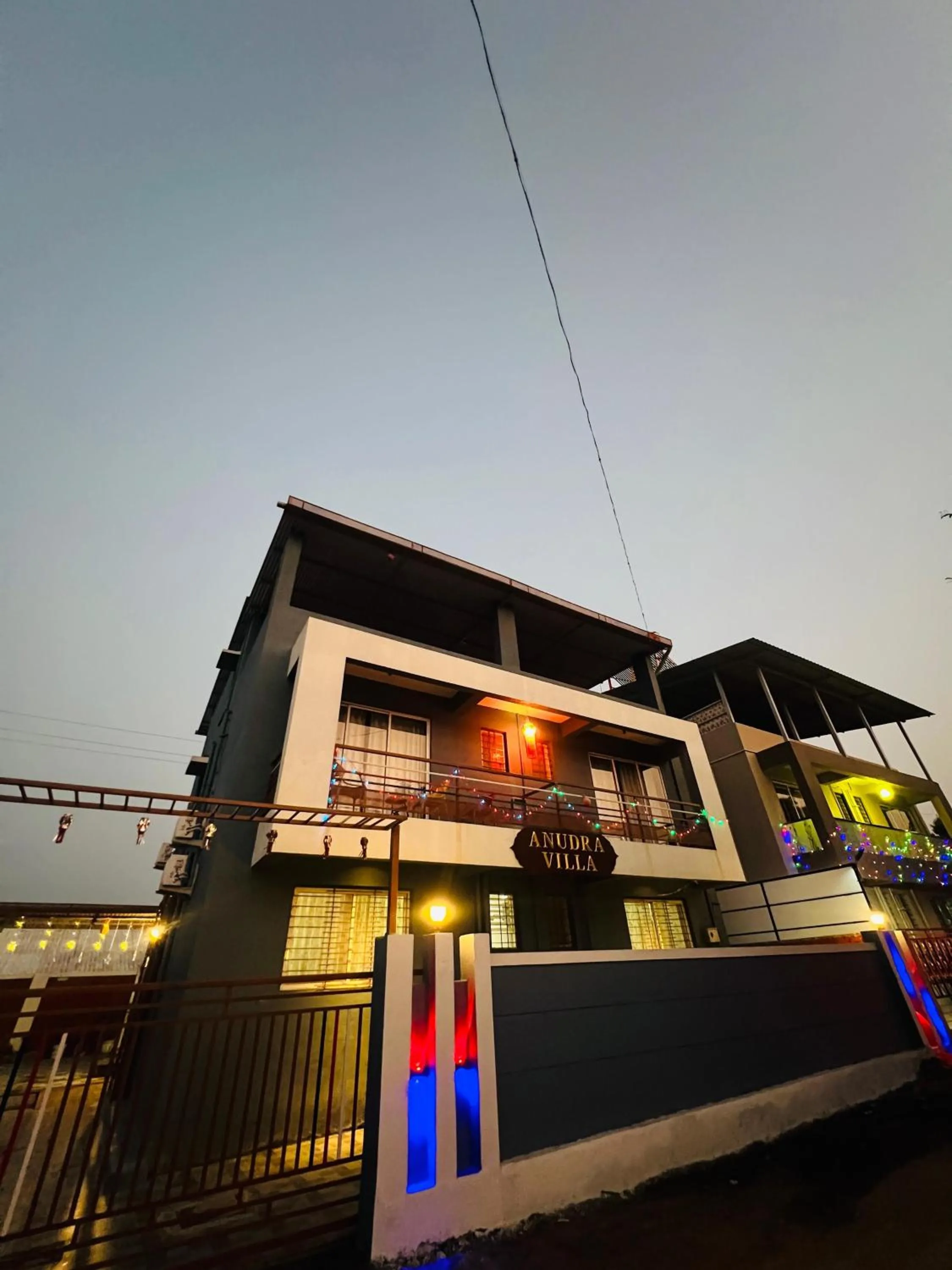Quiet street view in Anudra Villa