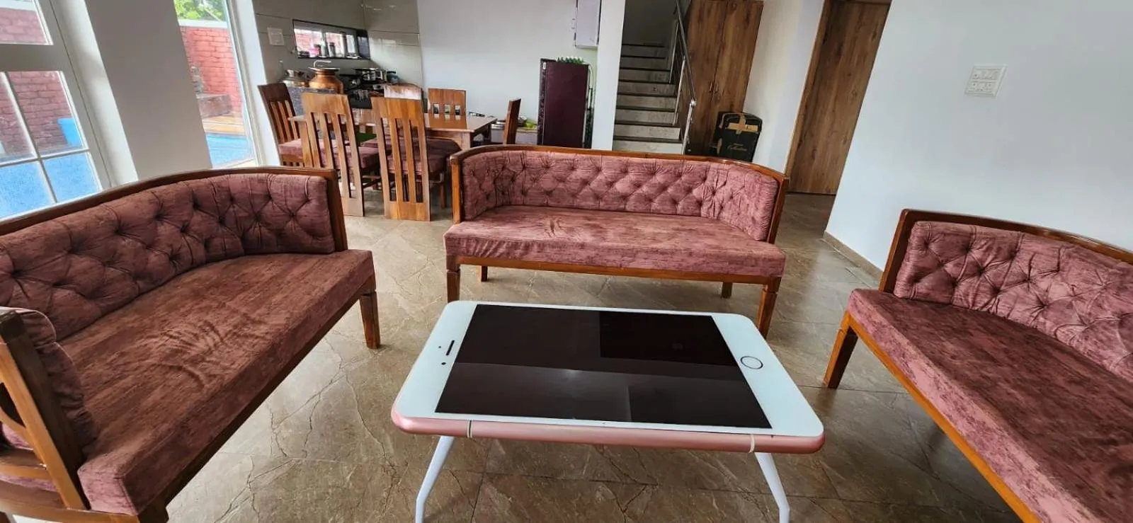 Seating area in Anudra Villa