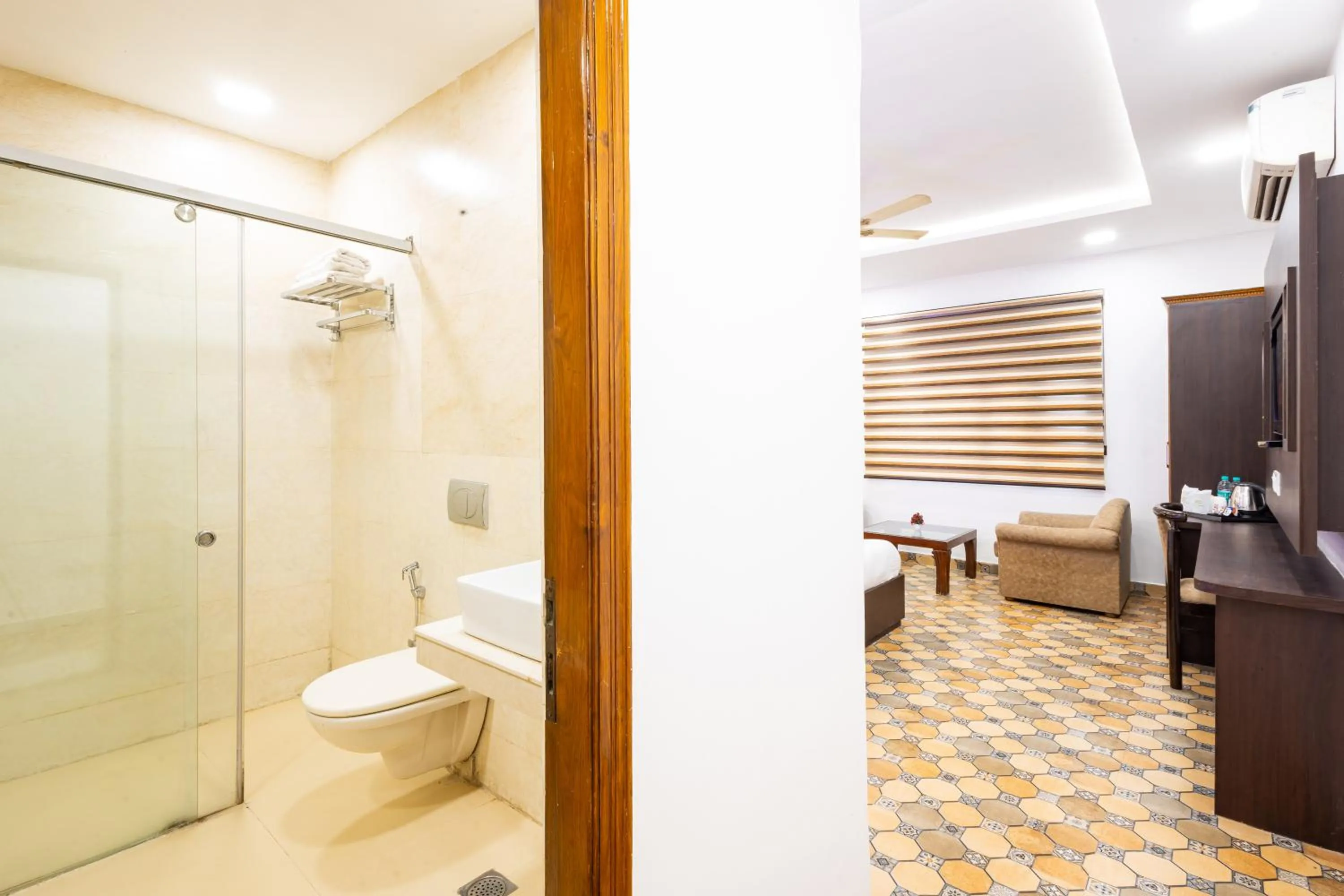 Bathroom in Hotel Panickers Residency - Near Ganga Ram & BLK Hospital - Karol Bagh