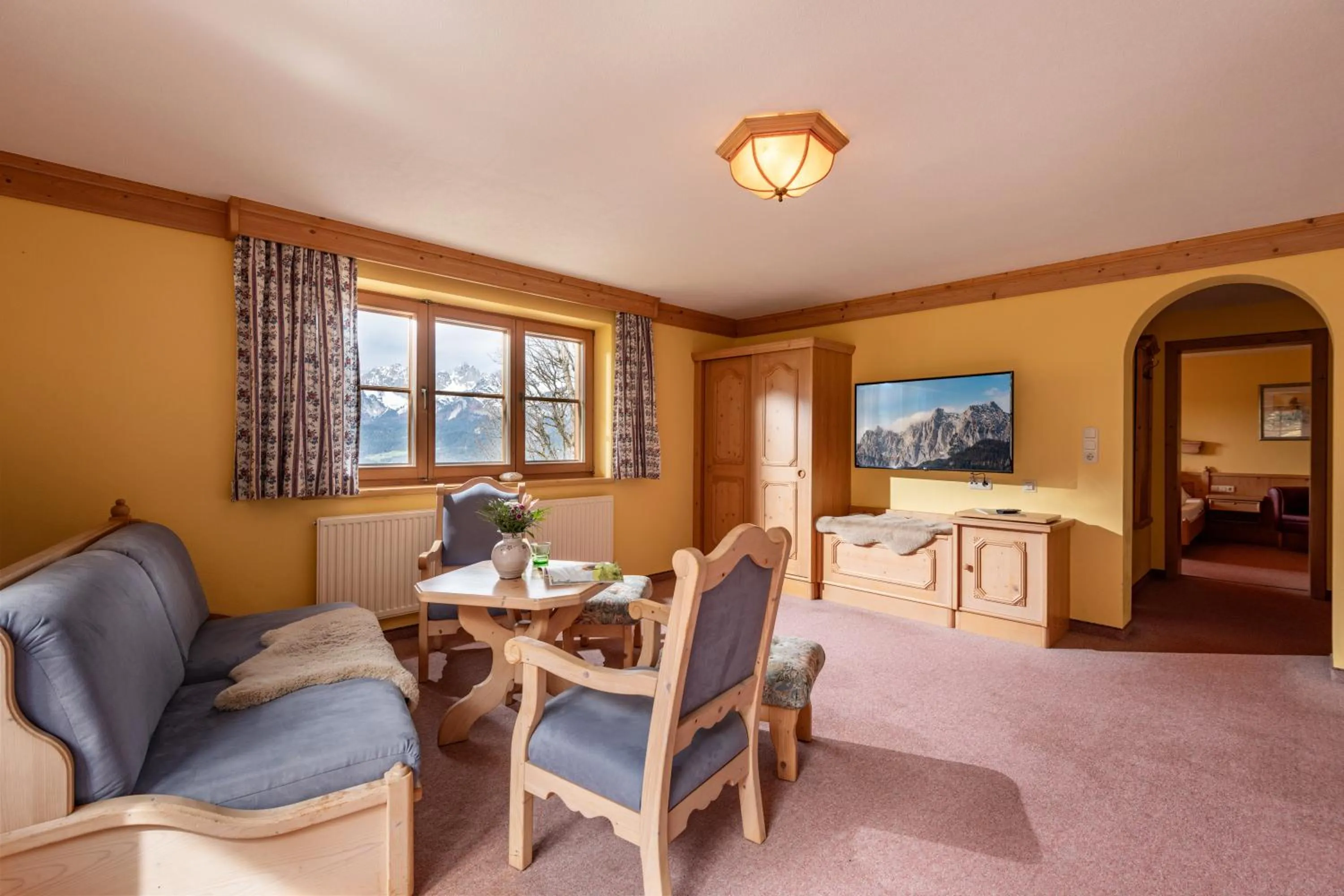 Living room in Hochfeldalm
