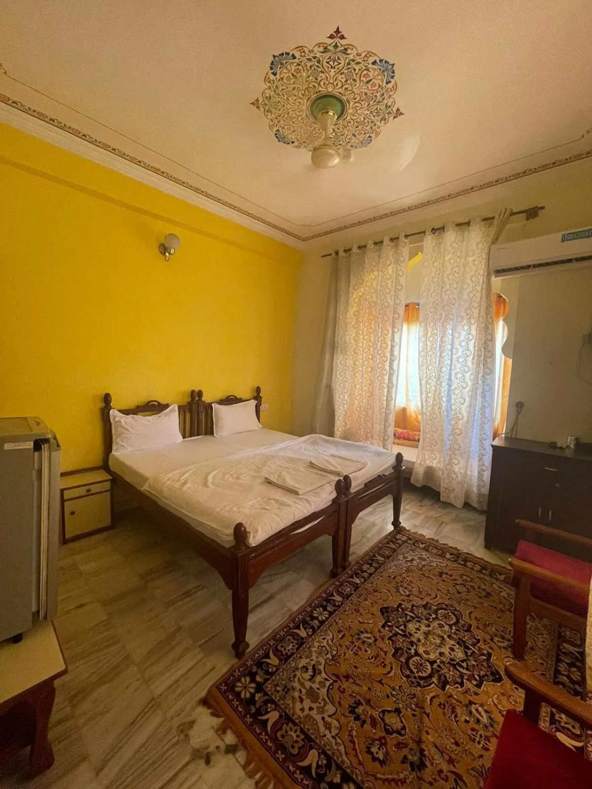 Bed in Pushkar Heritage