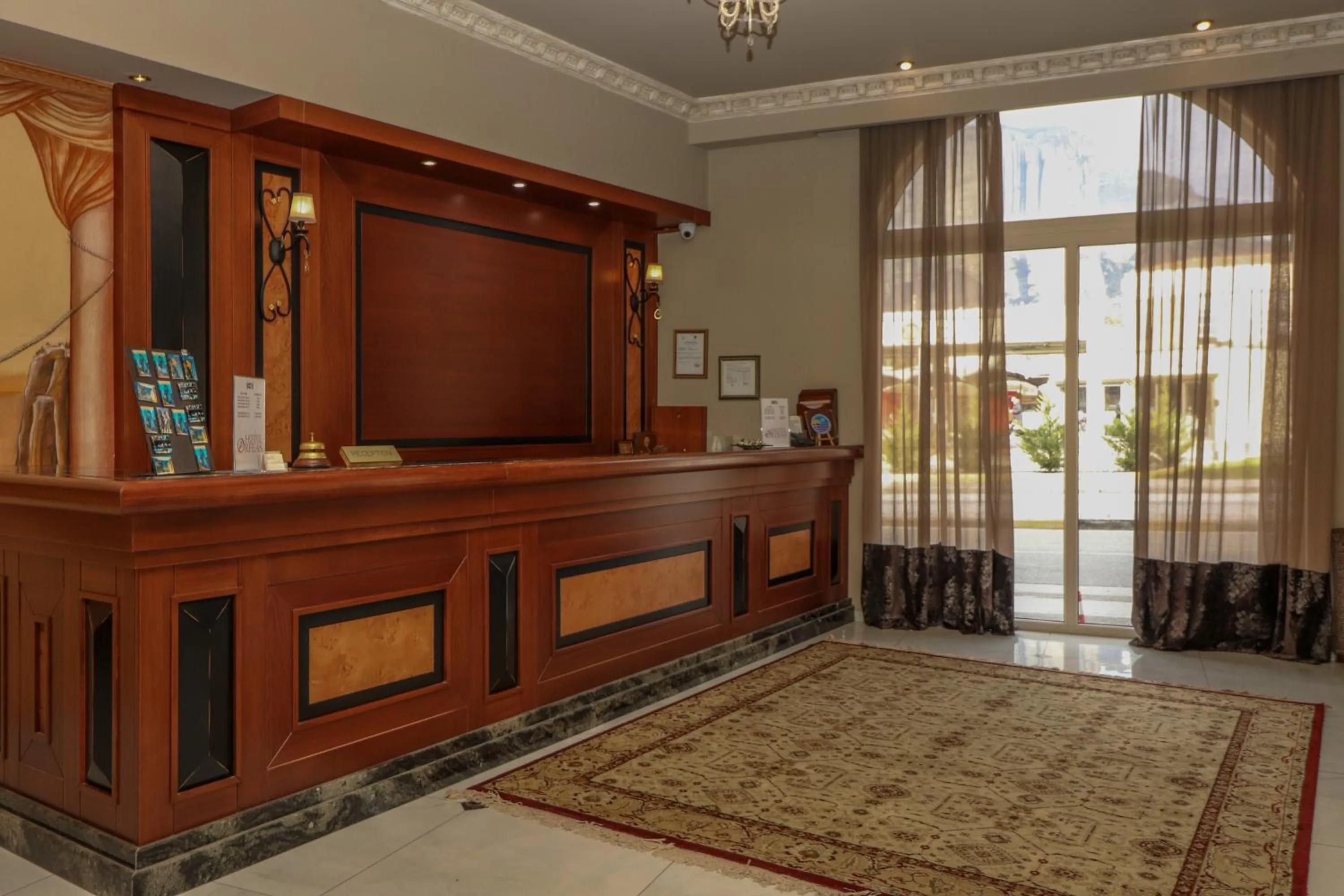 Lobby or reception in Hotel Orfeas