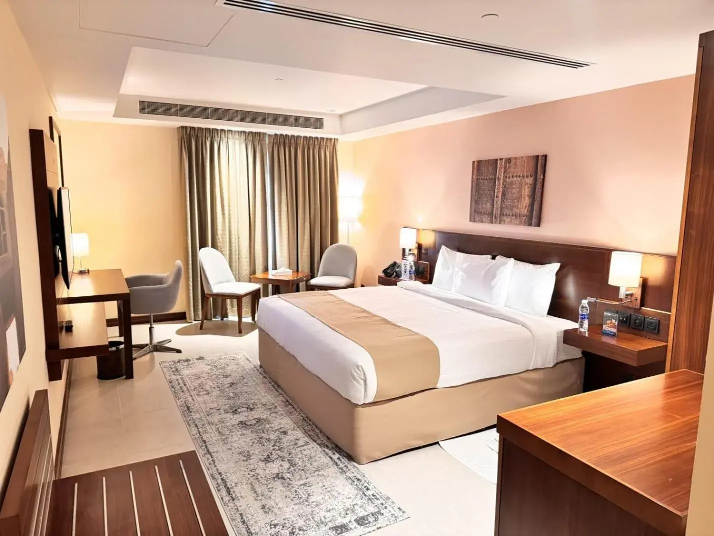 Seating area, Bed in Kyriad Hotel Salalah Seating area, Bed in Kyriad Hotel Salalah