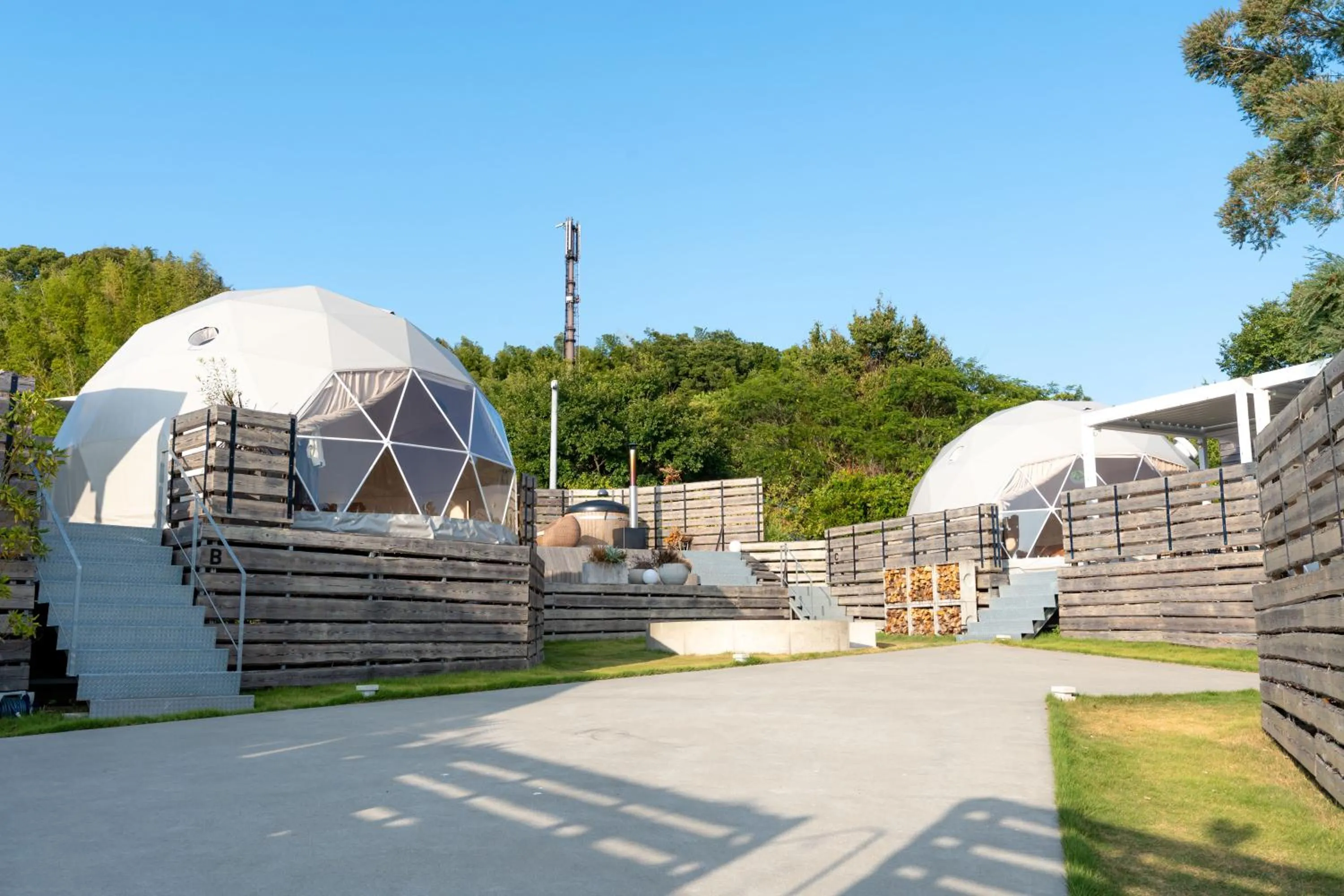 Garden in villa vacances hamanako