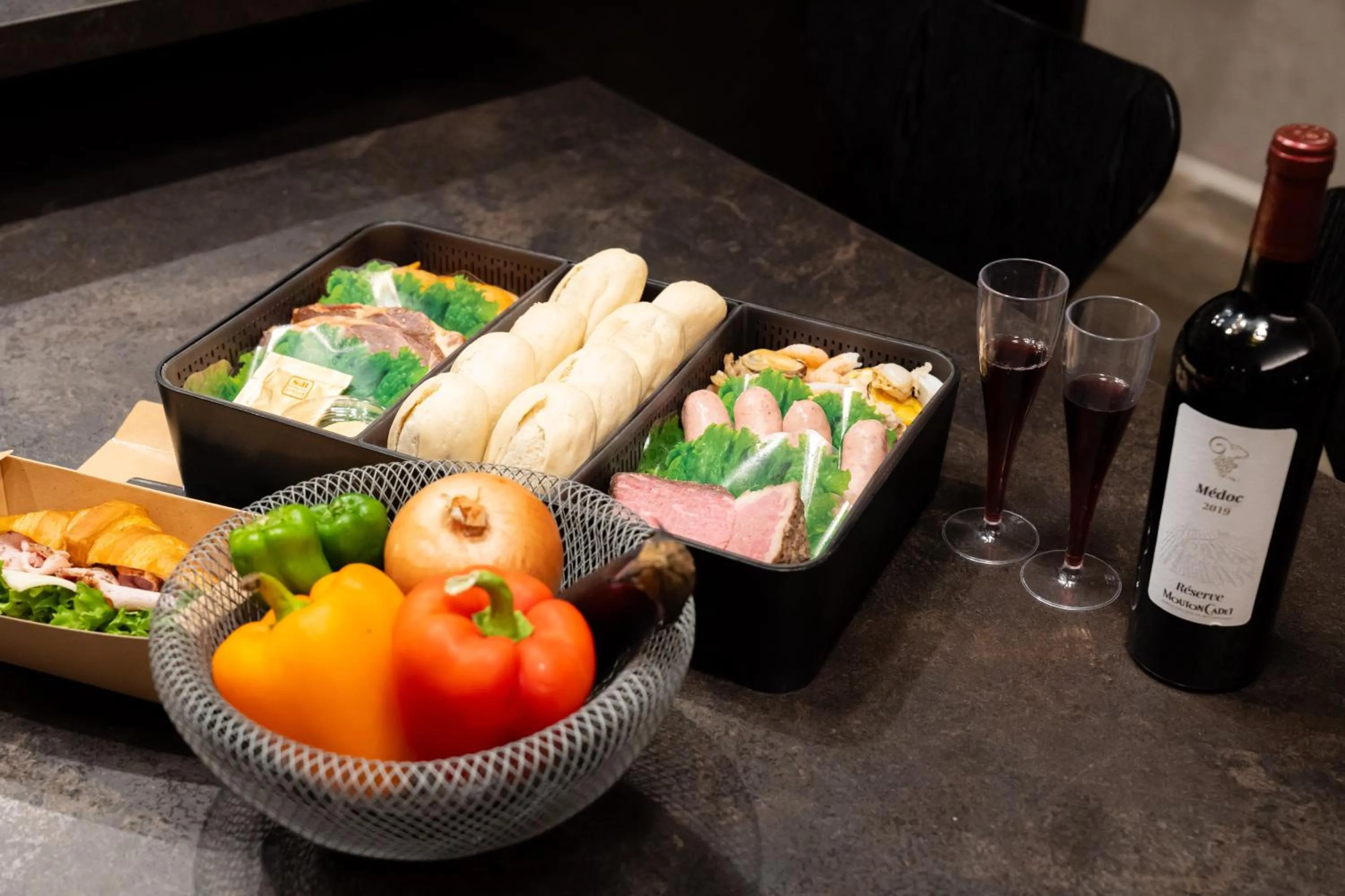 Dinner in villa vacances hamanako