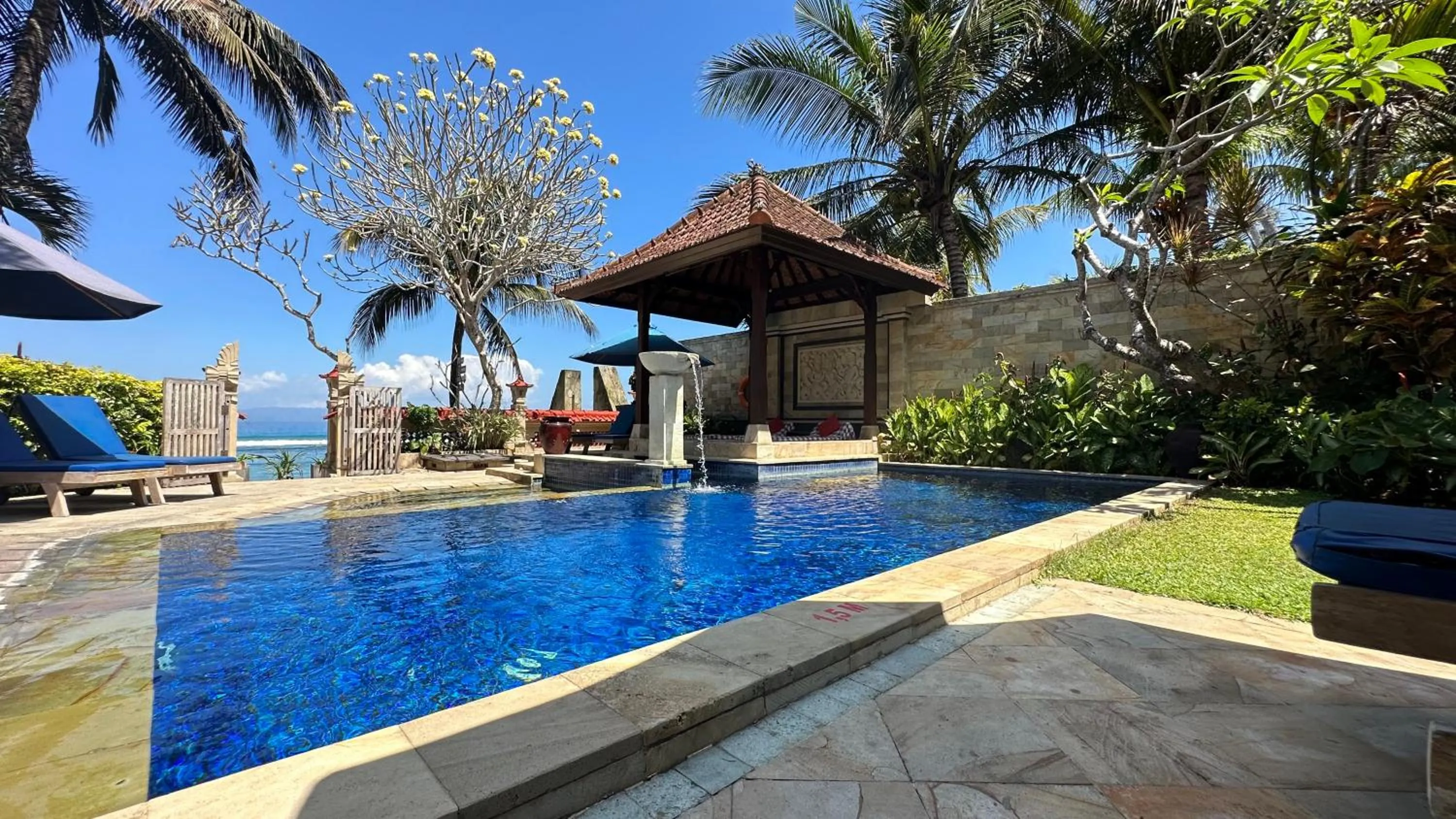 Pool view in Nusa Indah Candidasa