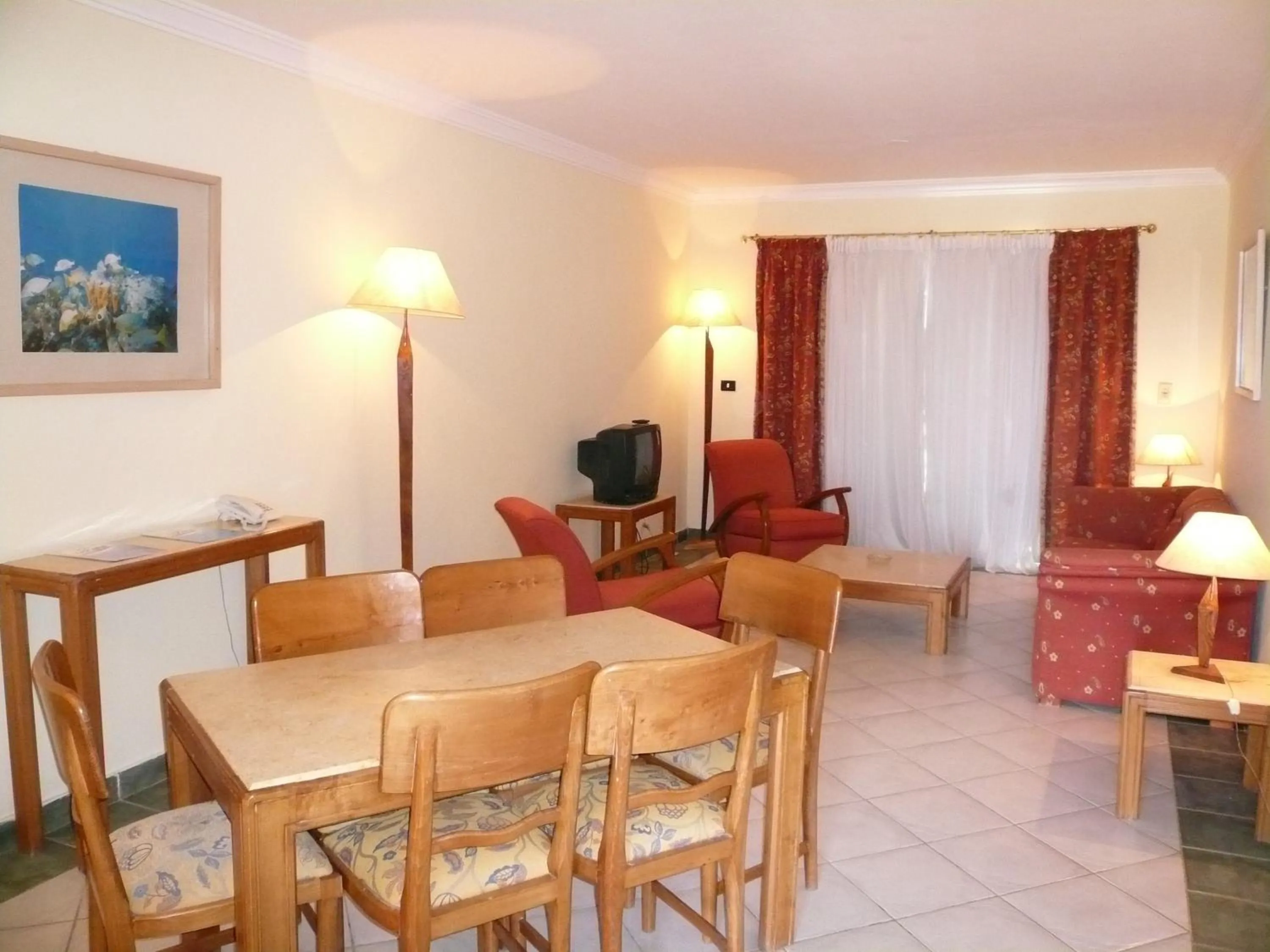 Seating area, Dining Area in Logaina Sharm Resort Apartments