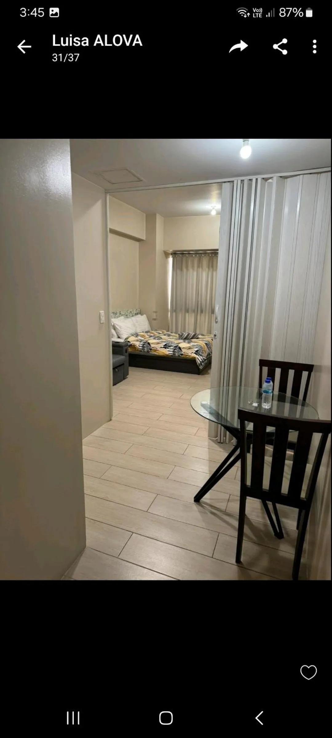 Bed in Henry's Newport Condotel