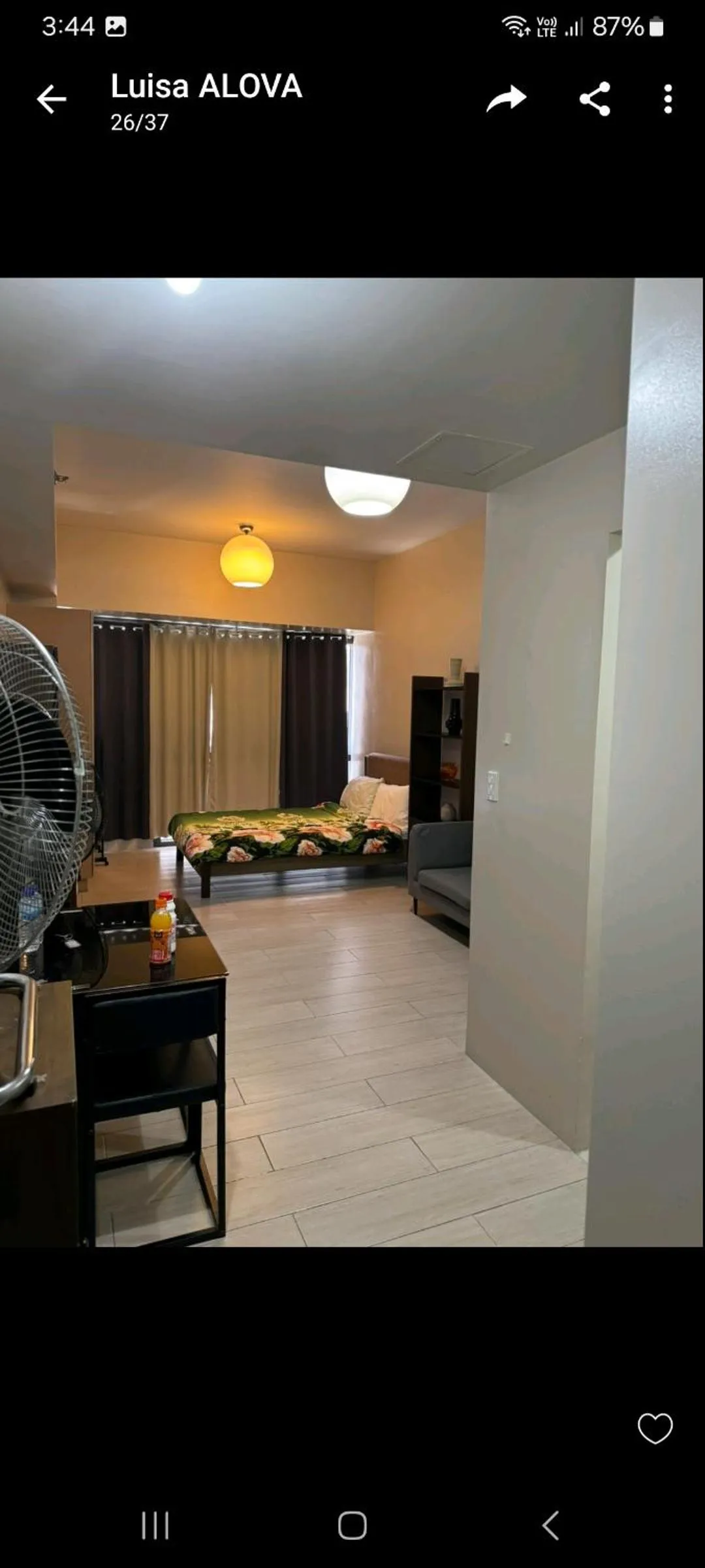 Seating area in Henry's Newport Condotel