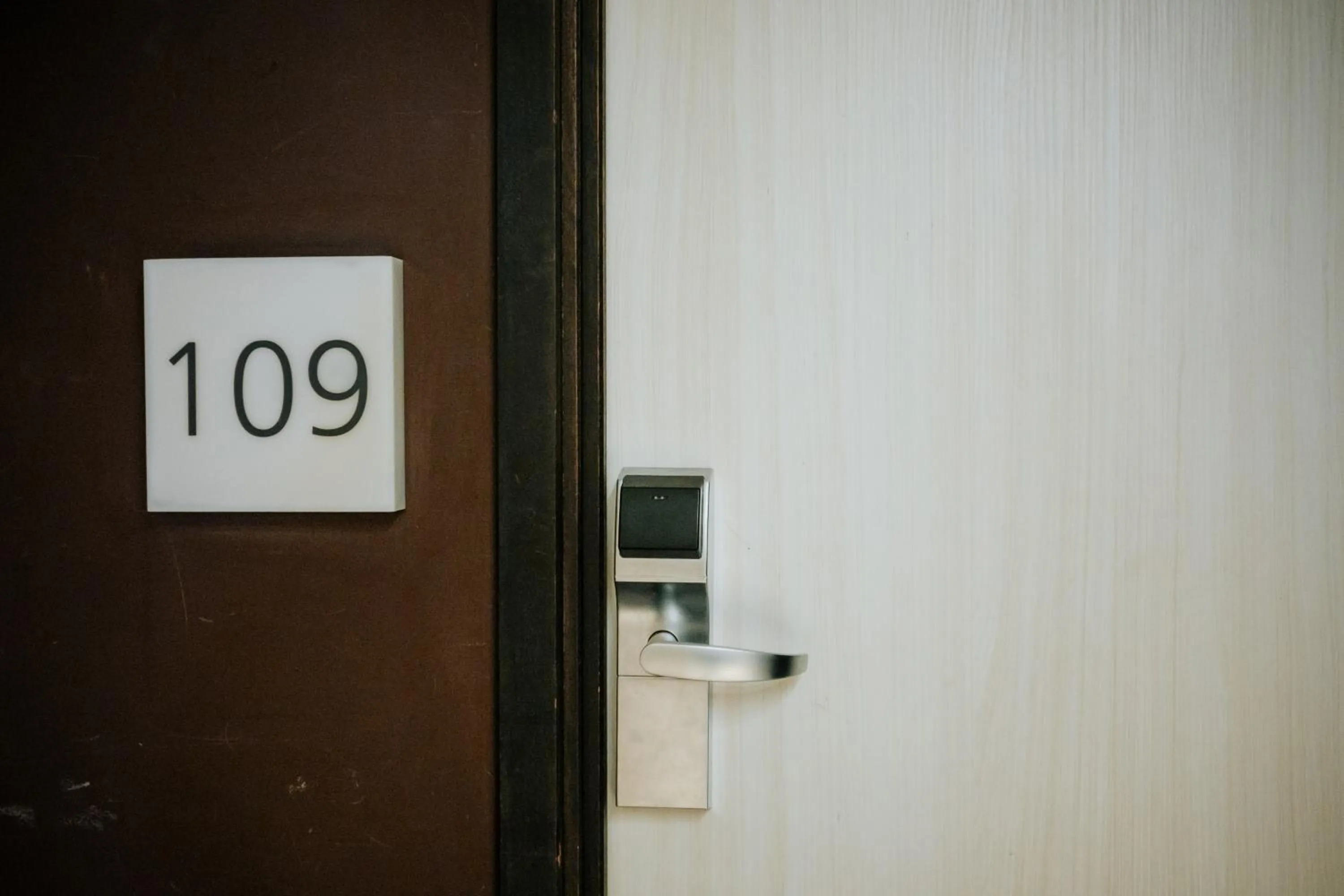 Text overlay in The Hotel