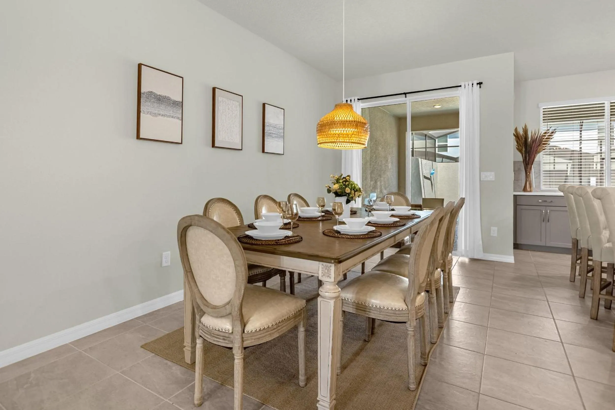 Dining area in 4BR Home w Full Resort Access - Near Disney