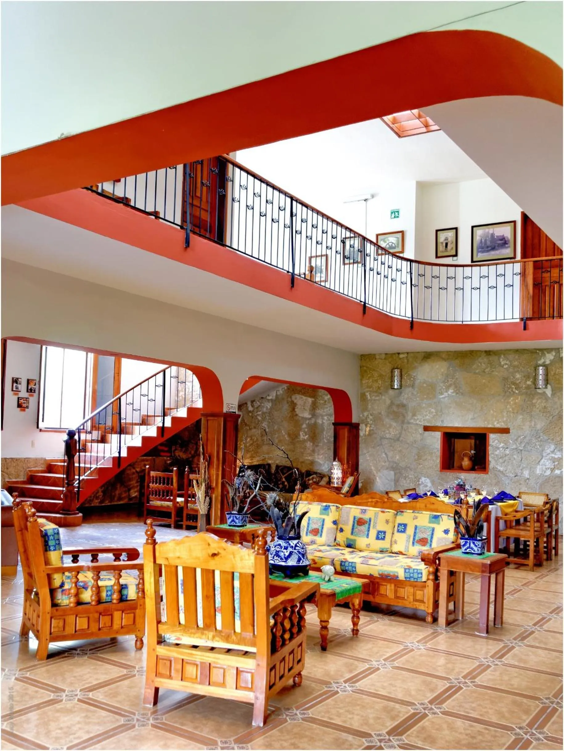 Seating area in El Molino Hotel Boutique