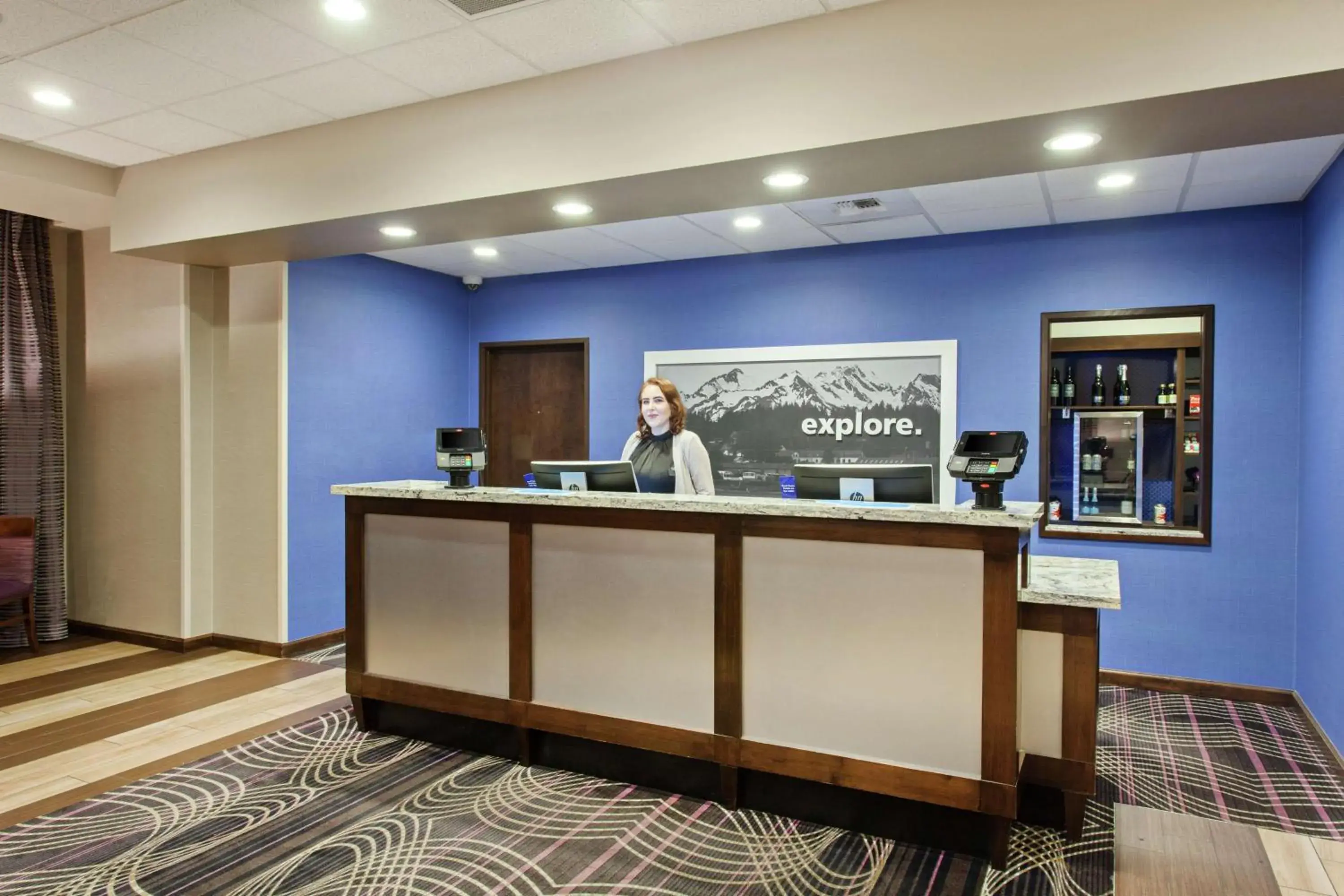 Lobby or reception in Hampton Inn Seattle/Everett Downtown Lobby or reception in Hampton Inn Seattle/Everett Downtown