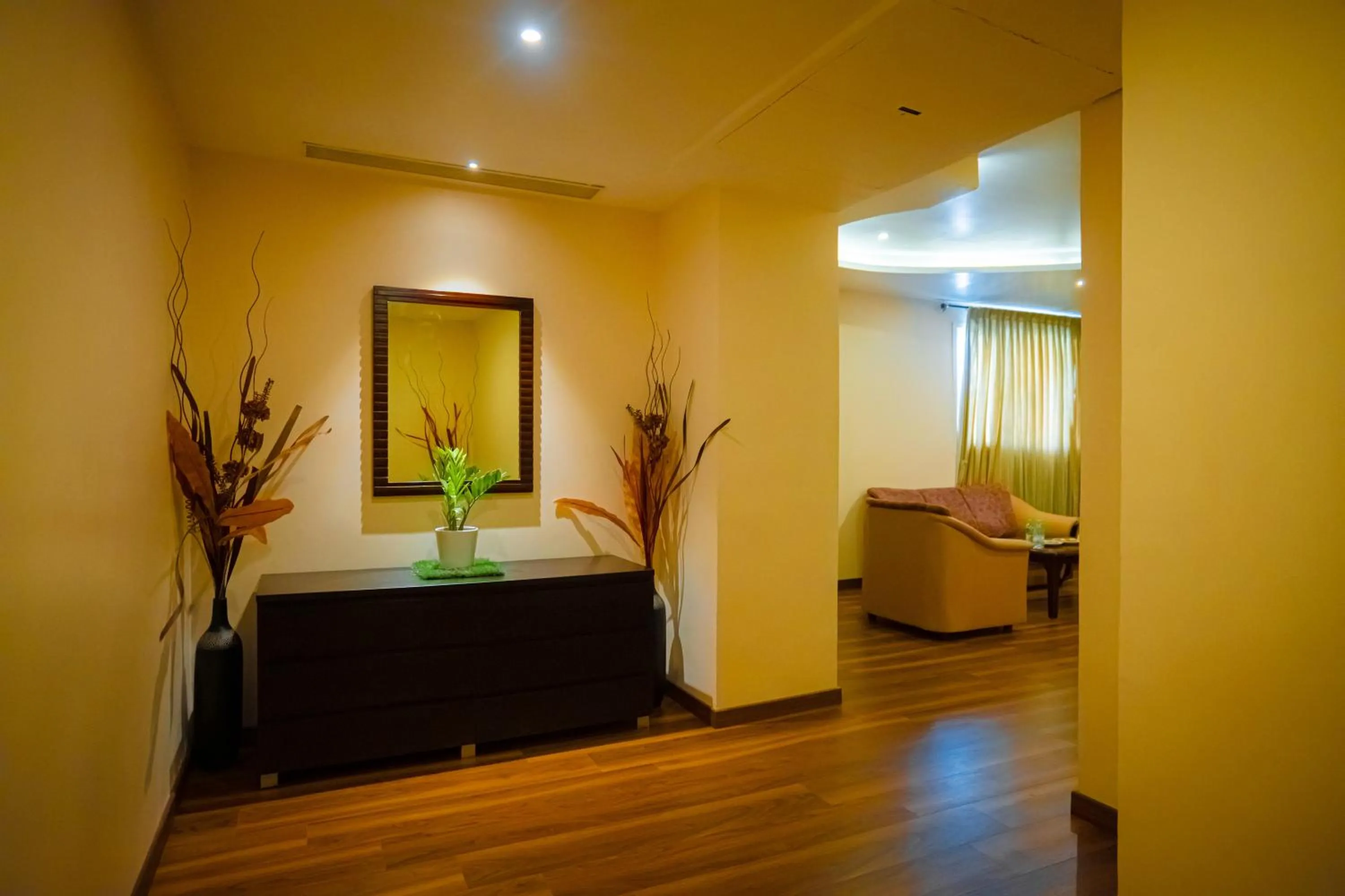 Living room in Poppys Hotel Madurai