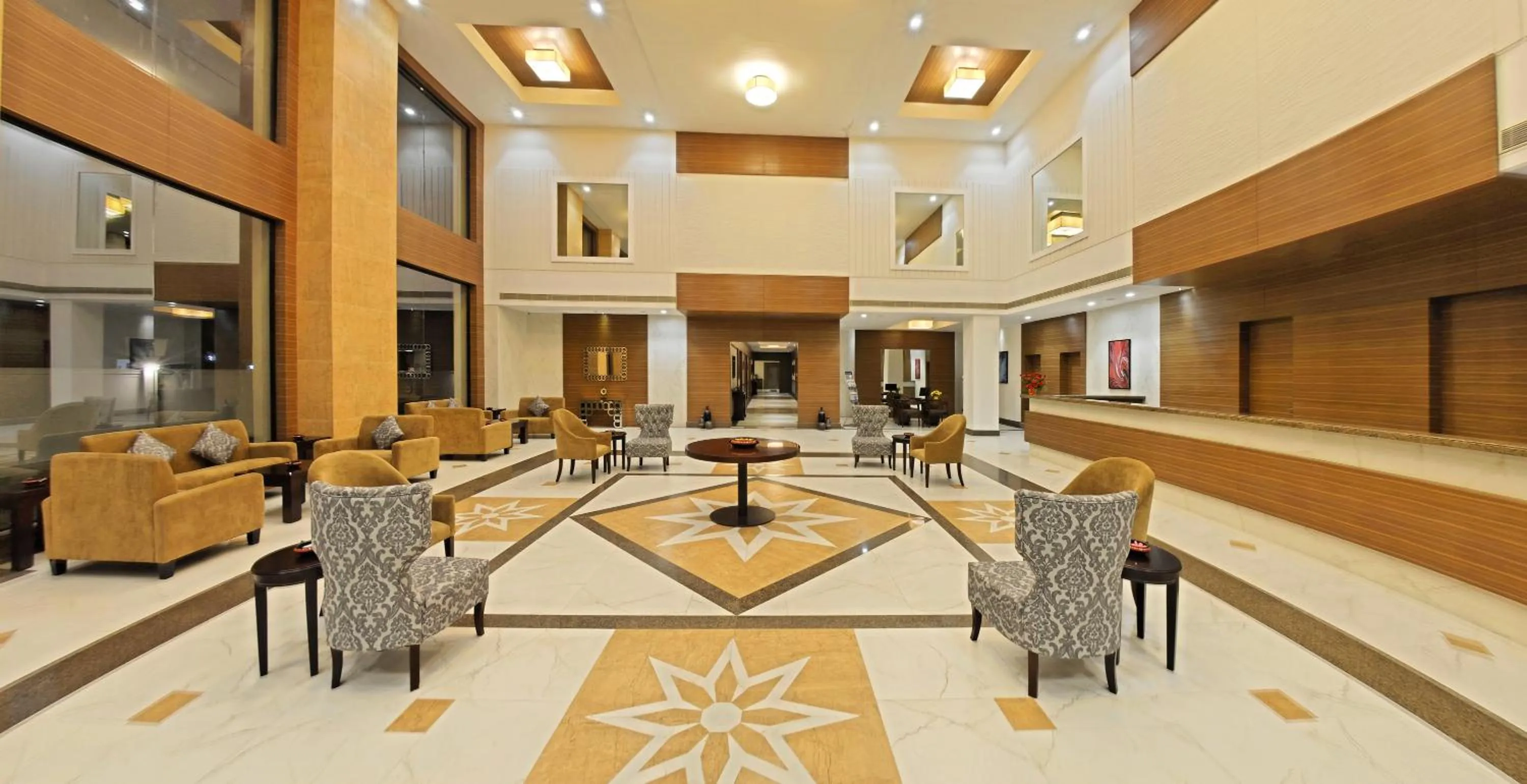 Lobby or reception in Poppys Hotel Madurai