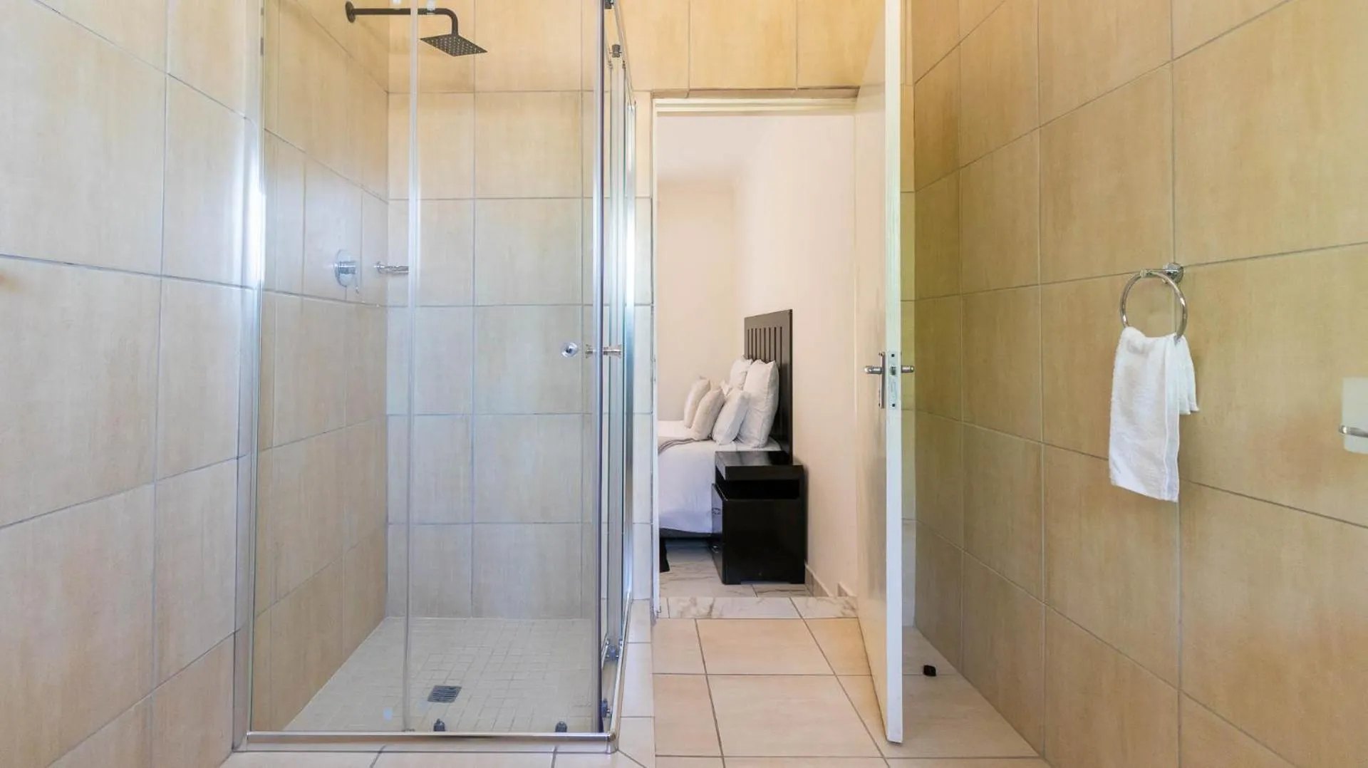 Shower in Meredale Lodge