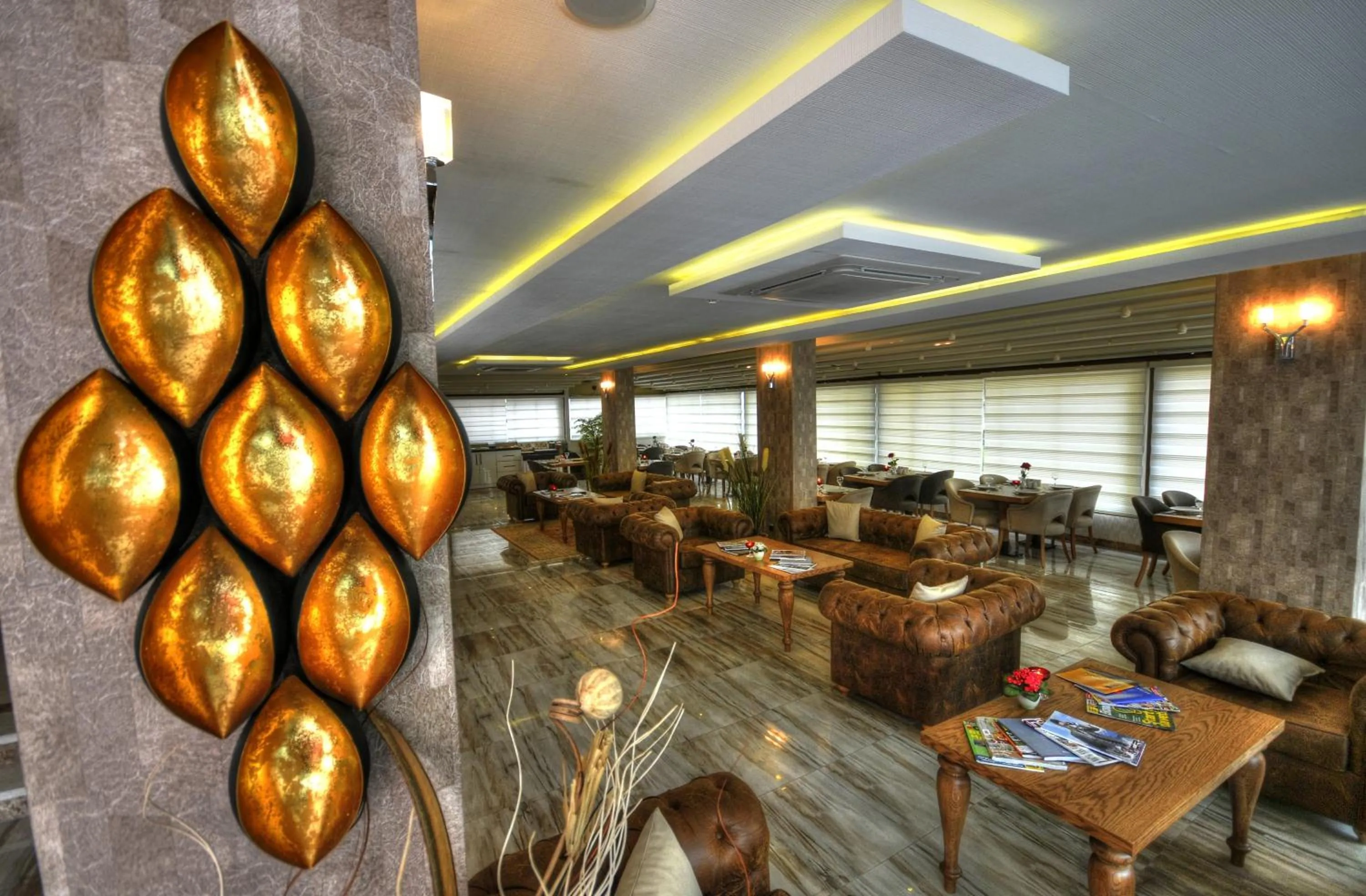 Lobby or reception in Golden Deluxe Hotel