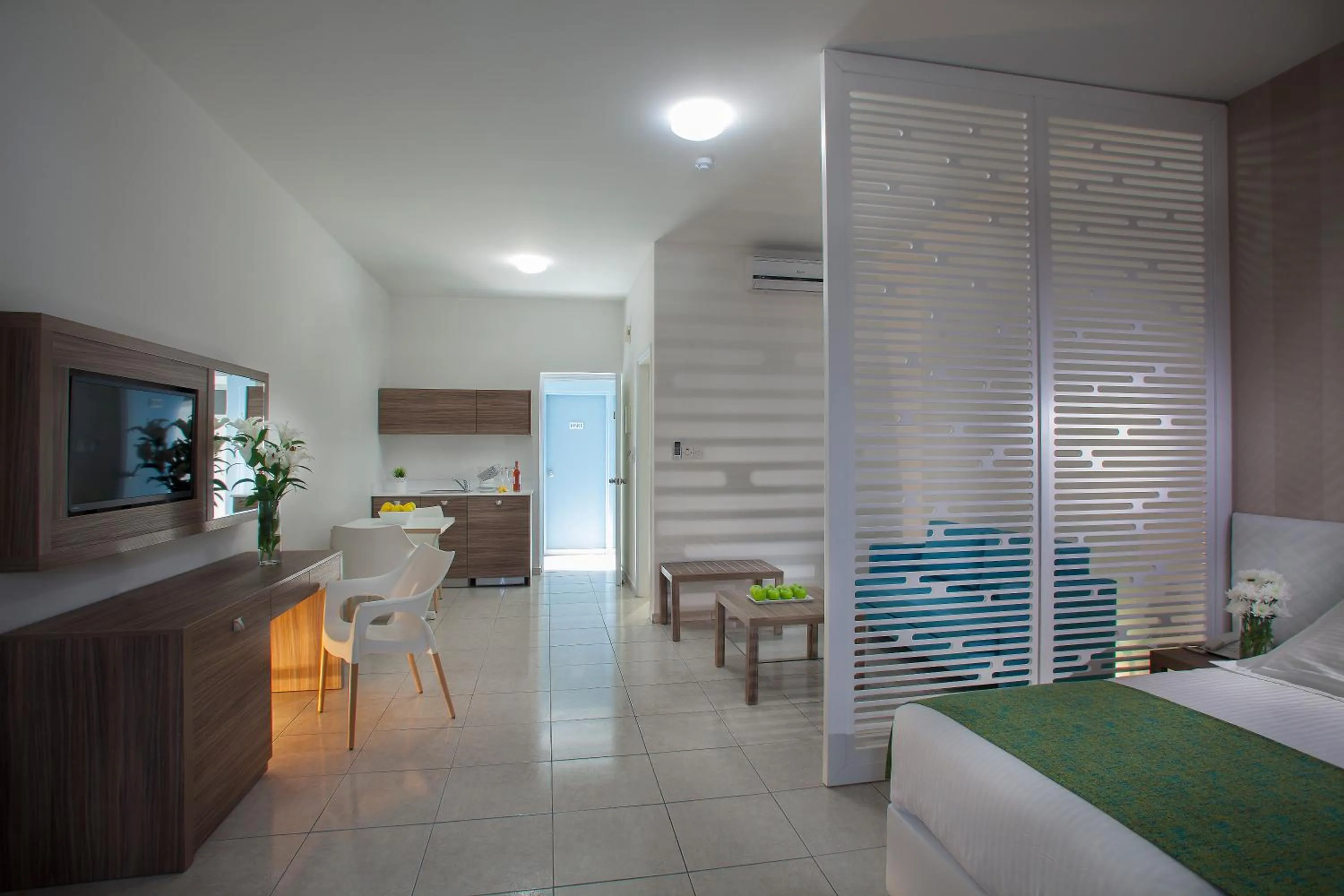 Bed in Princessa Vera Hotel Apartments