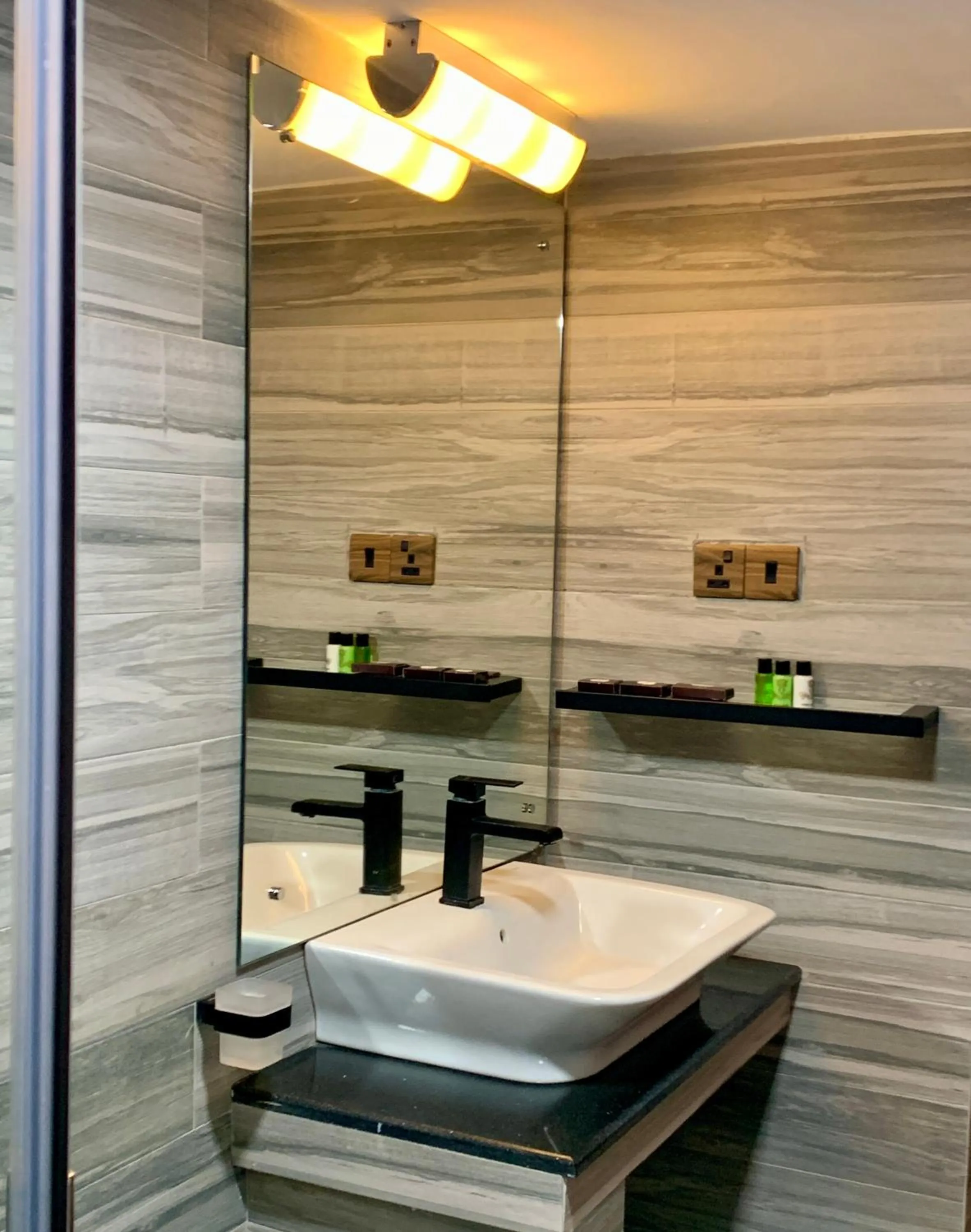 Shower in Queens Lake Cabin