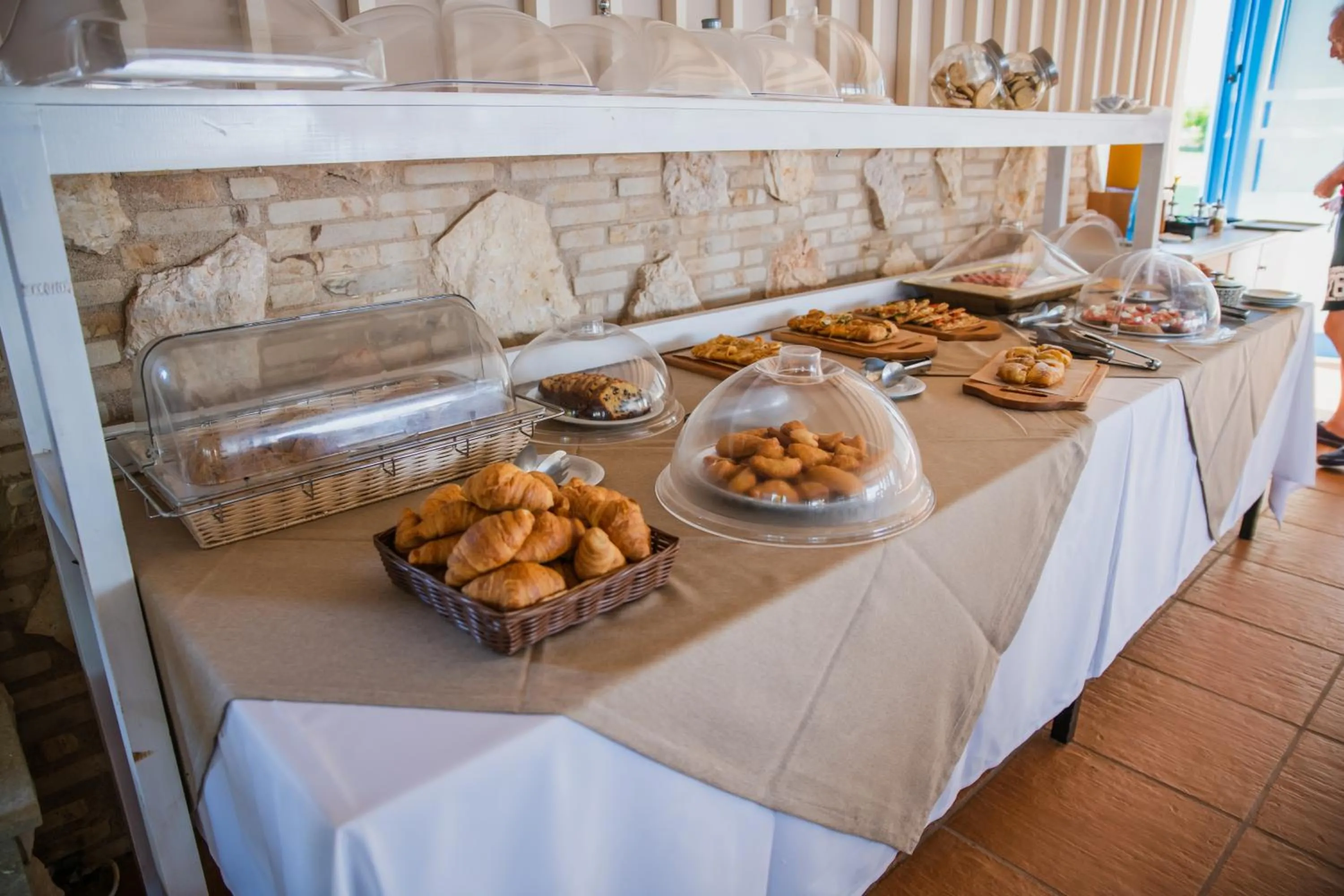 Buffet breakfast in Mesogeios Hotel