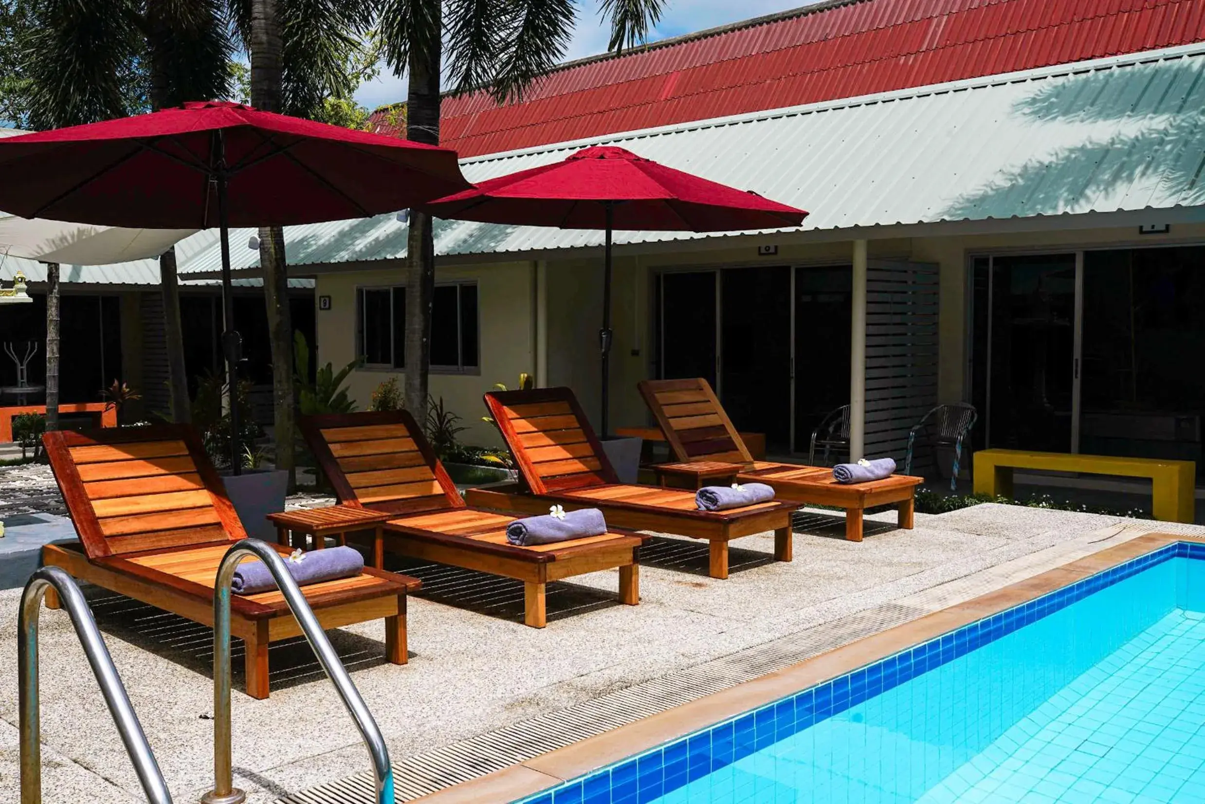 Pool view in Maiiam Bungalows Kata Beach Pool view in Maiiam Bungalows Kata Beach