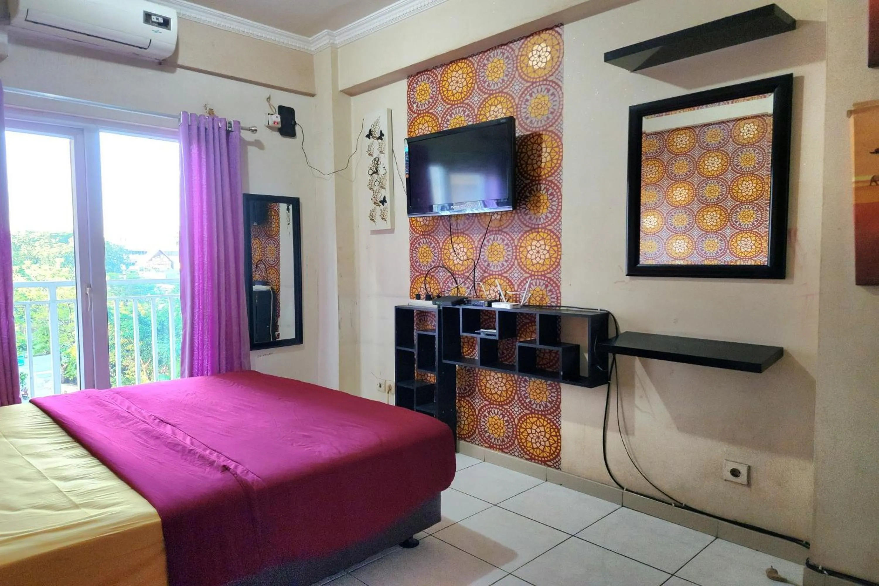 Bed in Queen Room 2 @ Grand Center Point Apartment