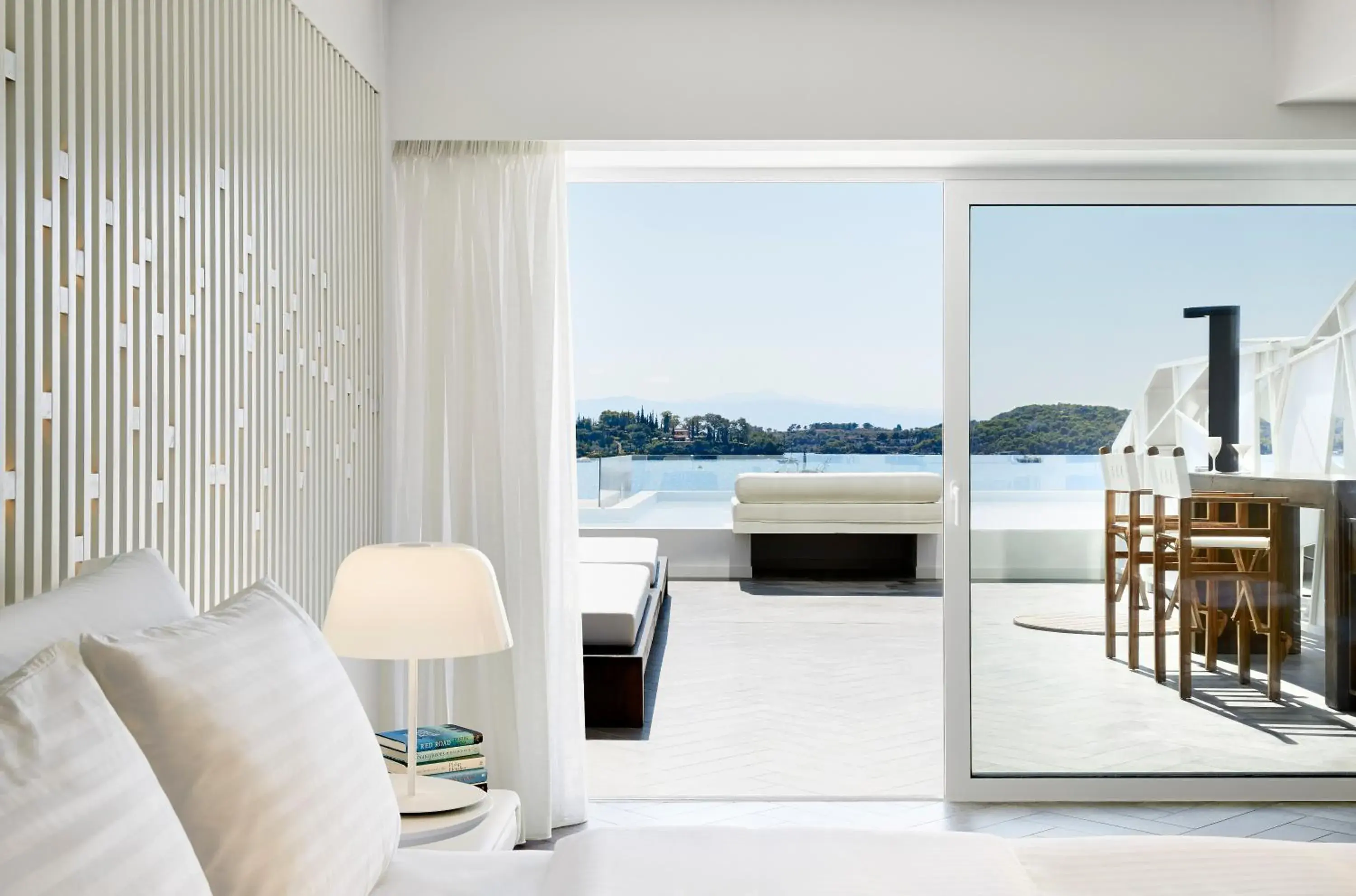 Pool view in Nikki Beach Resort & Spa Porto Heli Pool view in Nikki Beach Resort & Spa Porto Heli