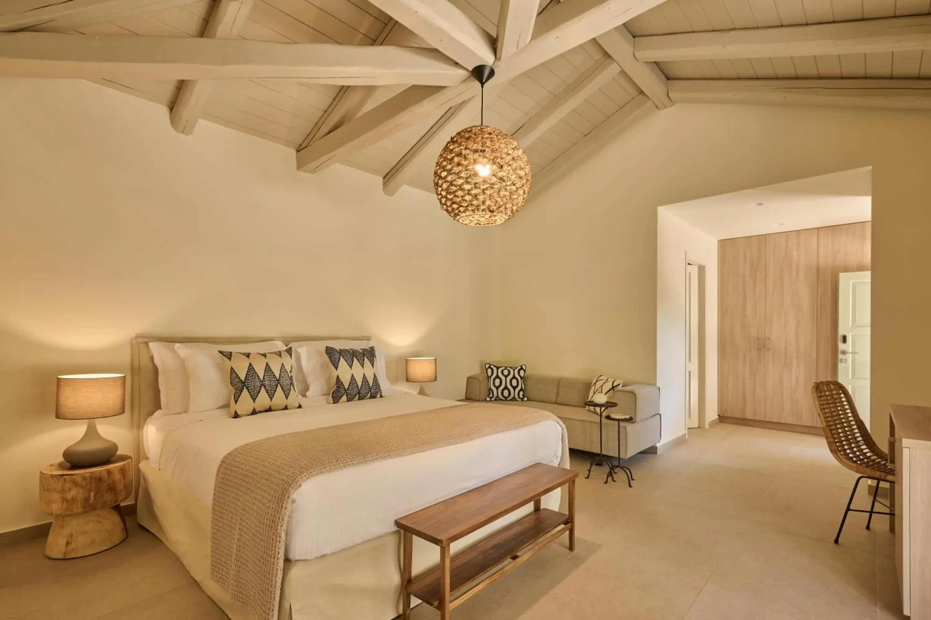 Photo of the whole room, Bed in Nikki Beach Resort & Spa Porto Heli Photo of the whole room, Bed in Nikki Beach Resort & Spa Porto Heli