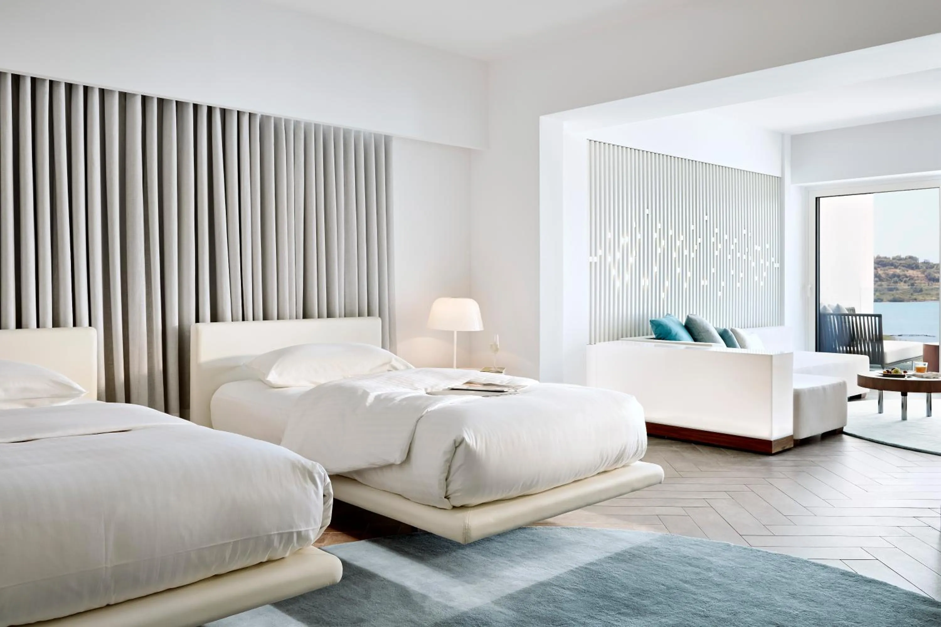 Bedroom, Bed in Nikki Beach Resort & Spa Porto Heli