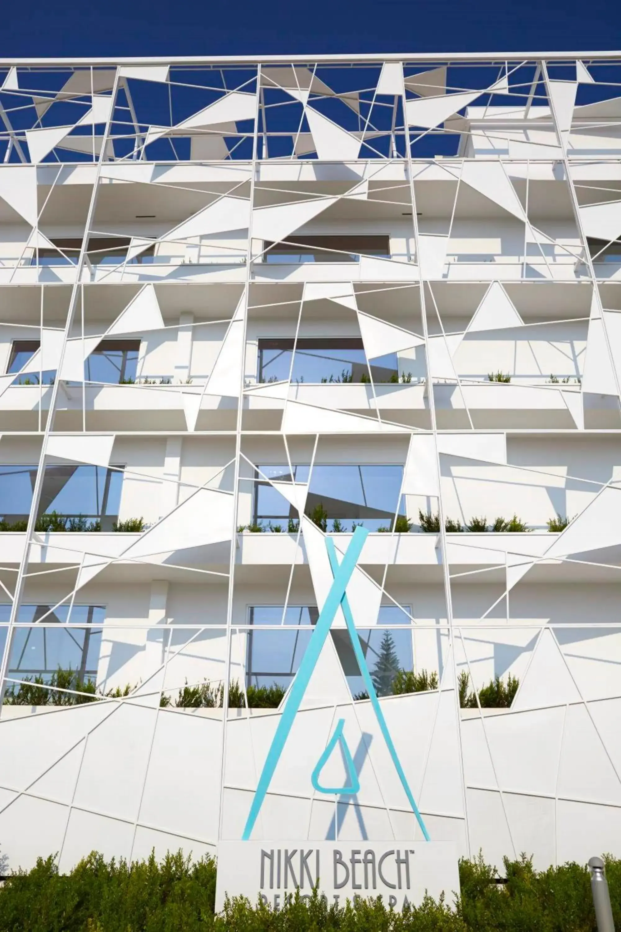 Facade/entrance in Nikki Beach Resort & Spa Porto Heli Facade/entrance in Nikki Beach Resort & Spa Porto Heli