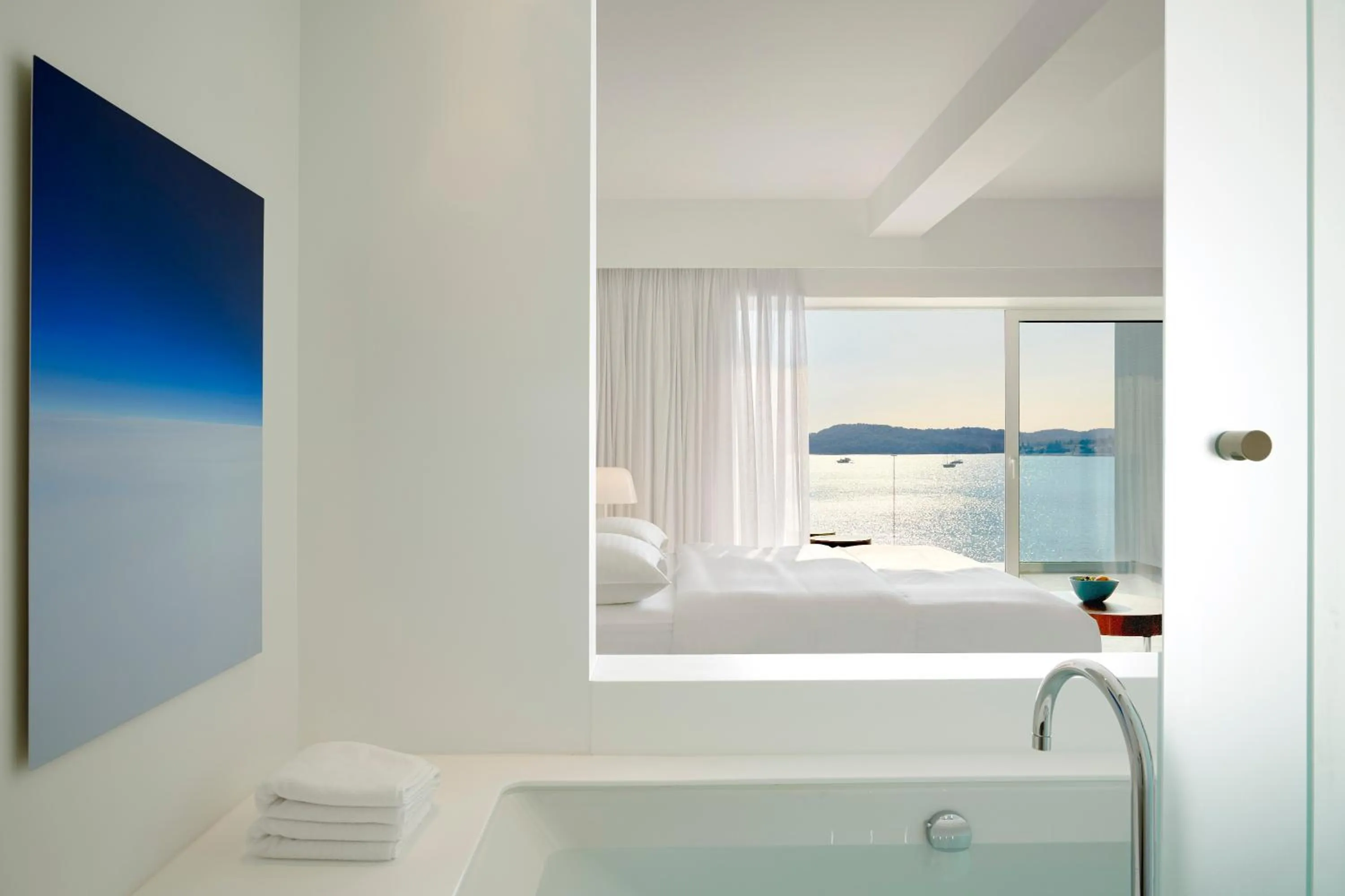 Bathroom, Bed in Nikki Beach Resort & Spa Porto Heli