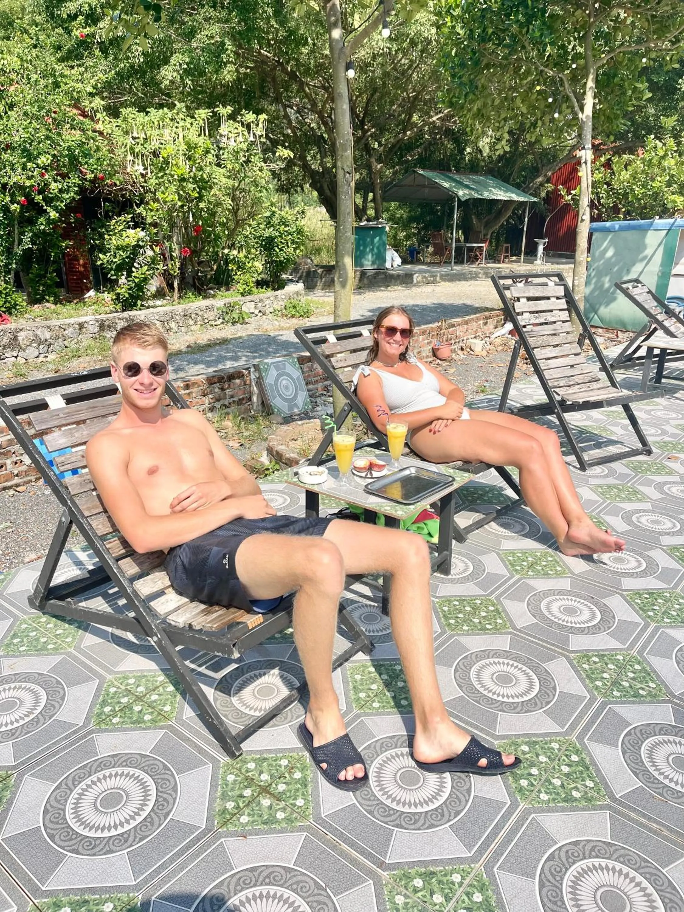 sunbed in Tam Coc Cat Luong Homestay