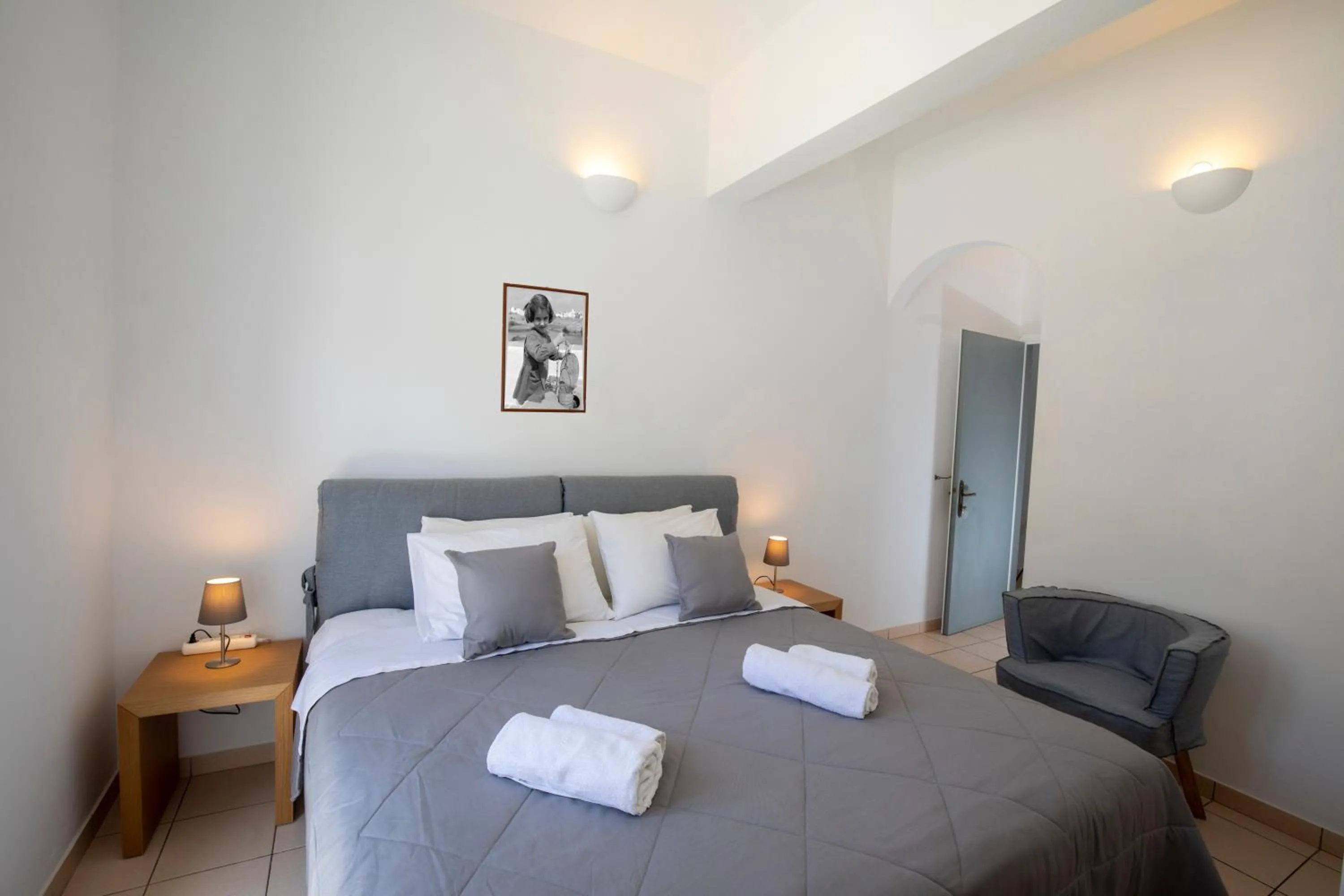 Bedroom, Bed in Mosha Pension