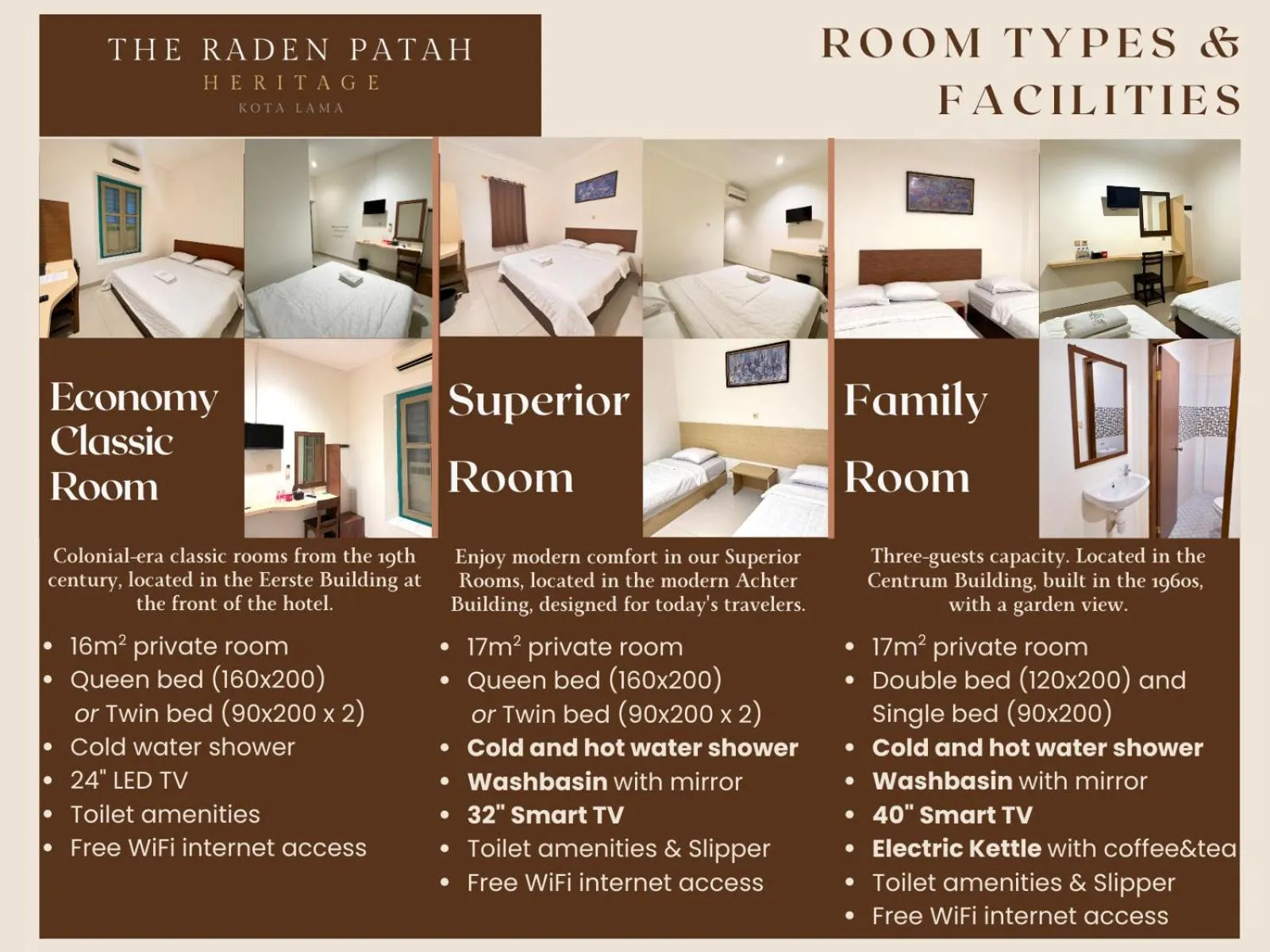 Text overlay, Bed in The Raden Patah Heritage Kota Lama Semarang