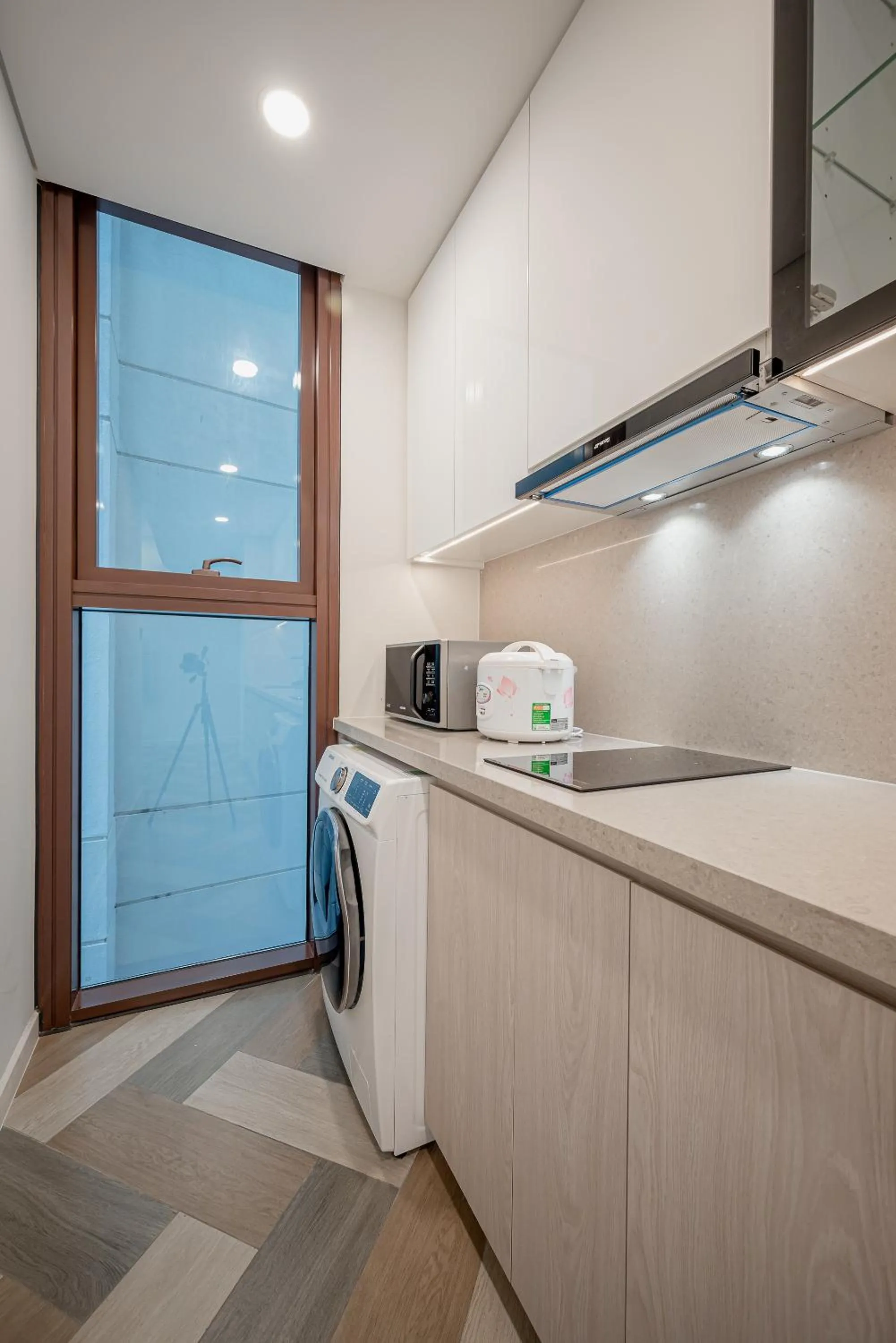 Kitchen or kitchenette in Metropole Thu Thiem Condo Apartment