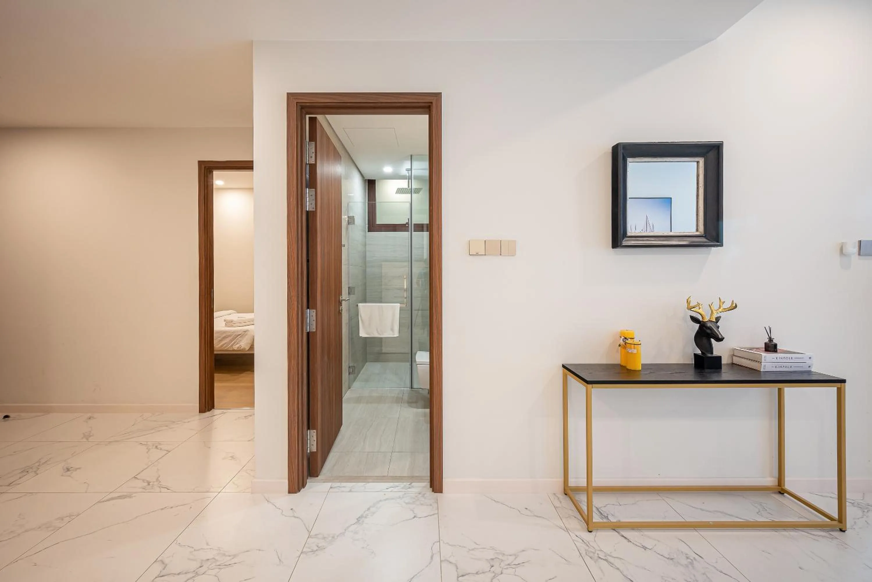 Communal lounge/ TV room in Metropole Thu Thiem Condo Apartment