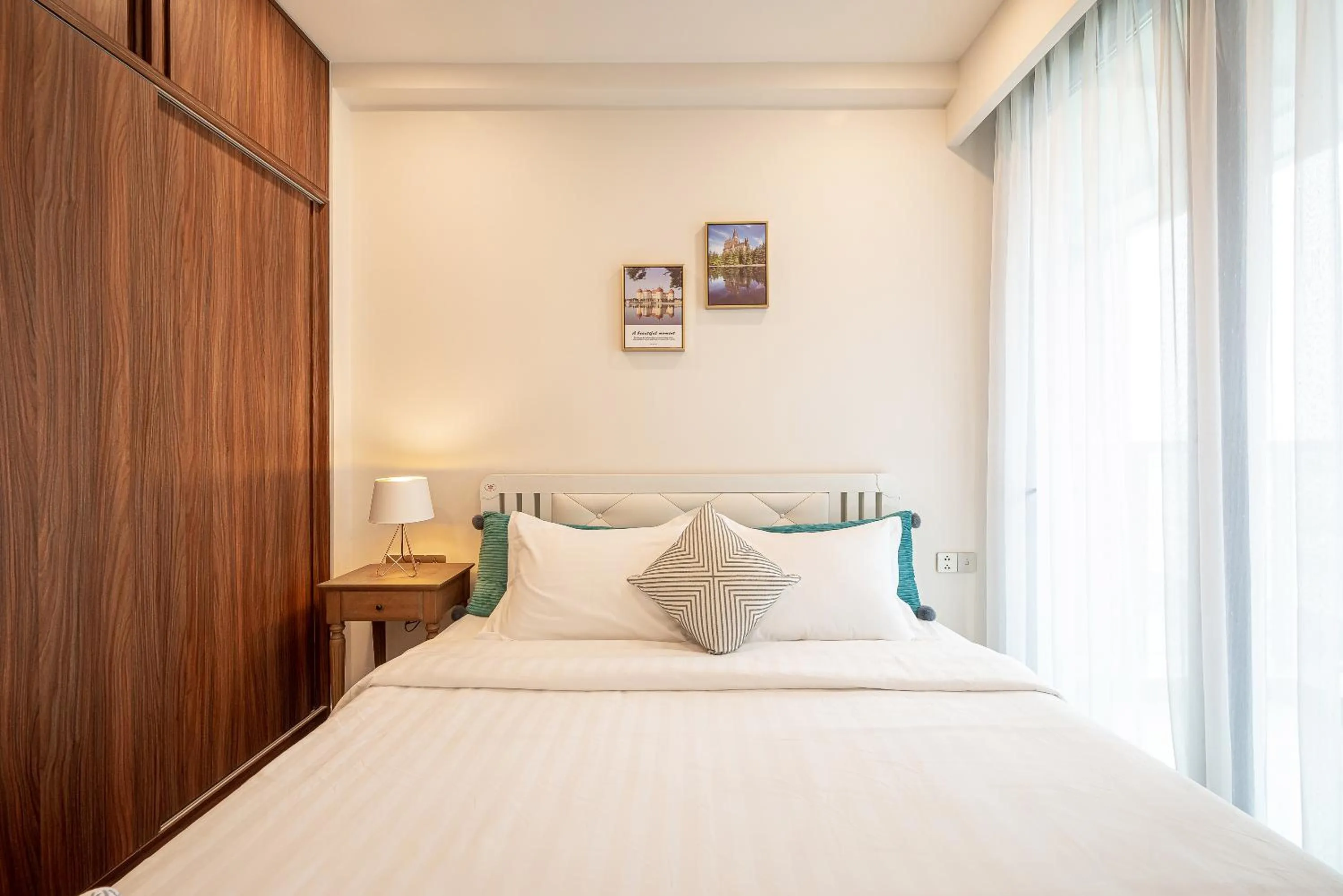 Bed in Metropole Thu Thiem Condo Apartment