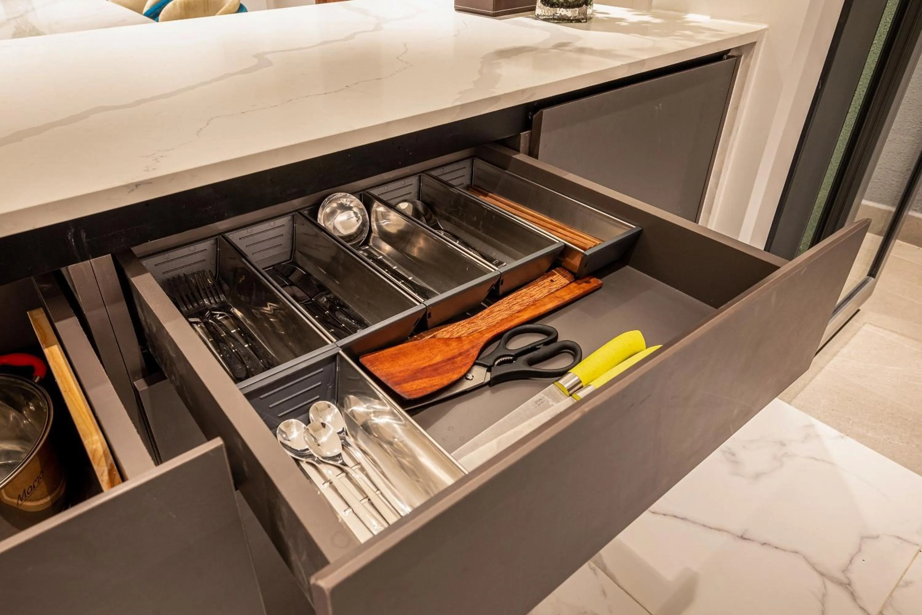 Kitchen or kitchenette in Metropole Thu Thiem Condo Apartment