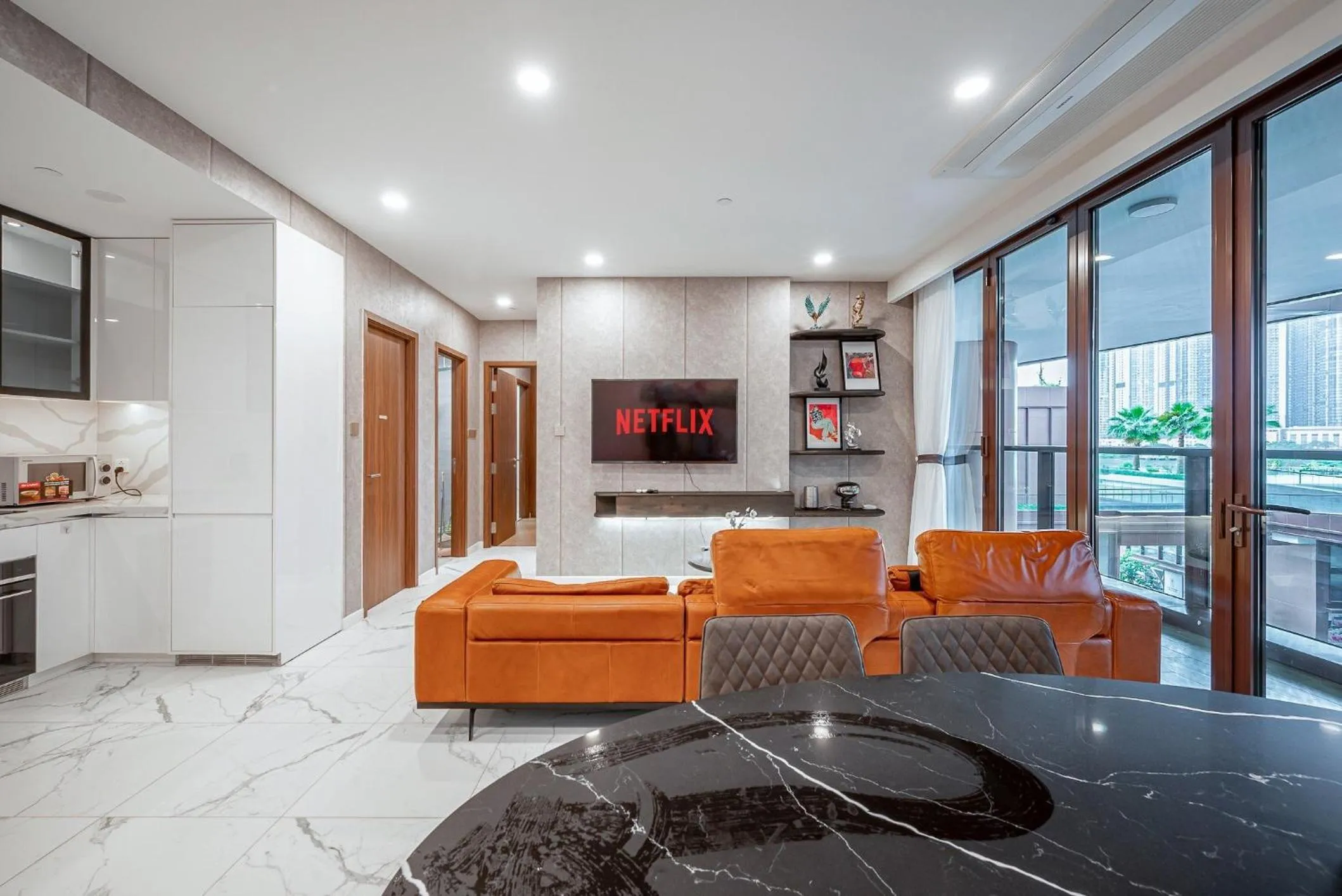 Living room in Metropole Thu Thiem Condo Apartment