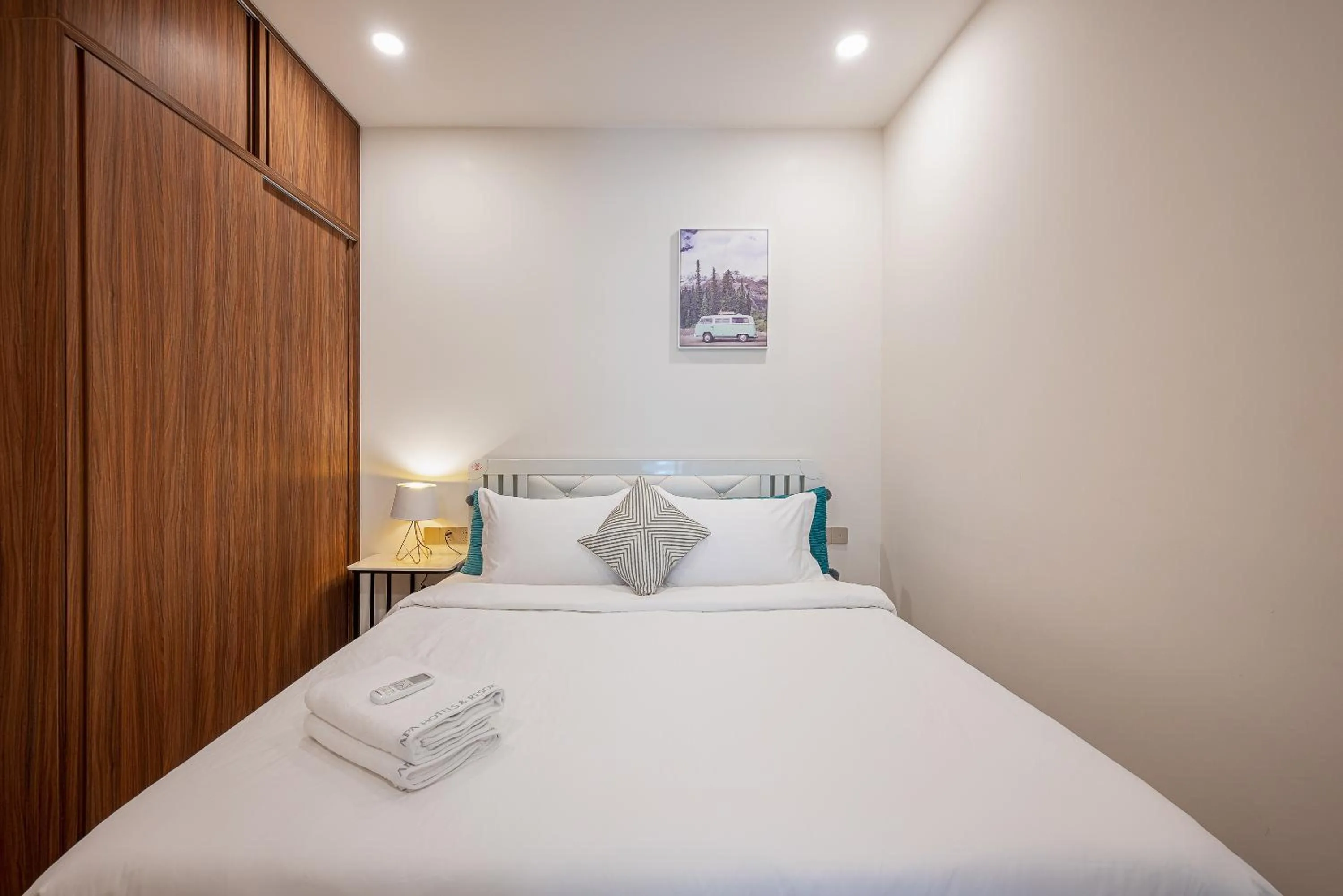 Bed in Metropole Thu Thiem Condo Apartment