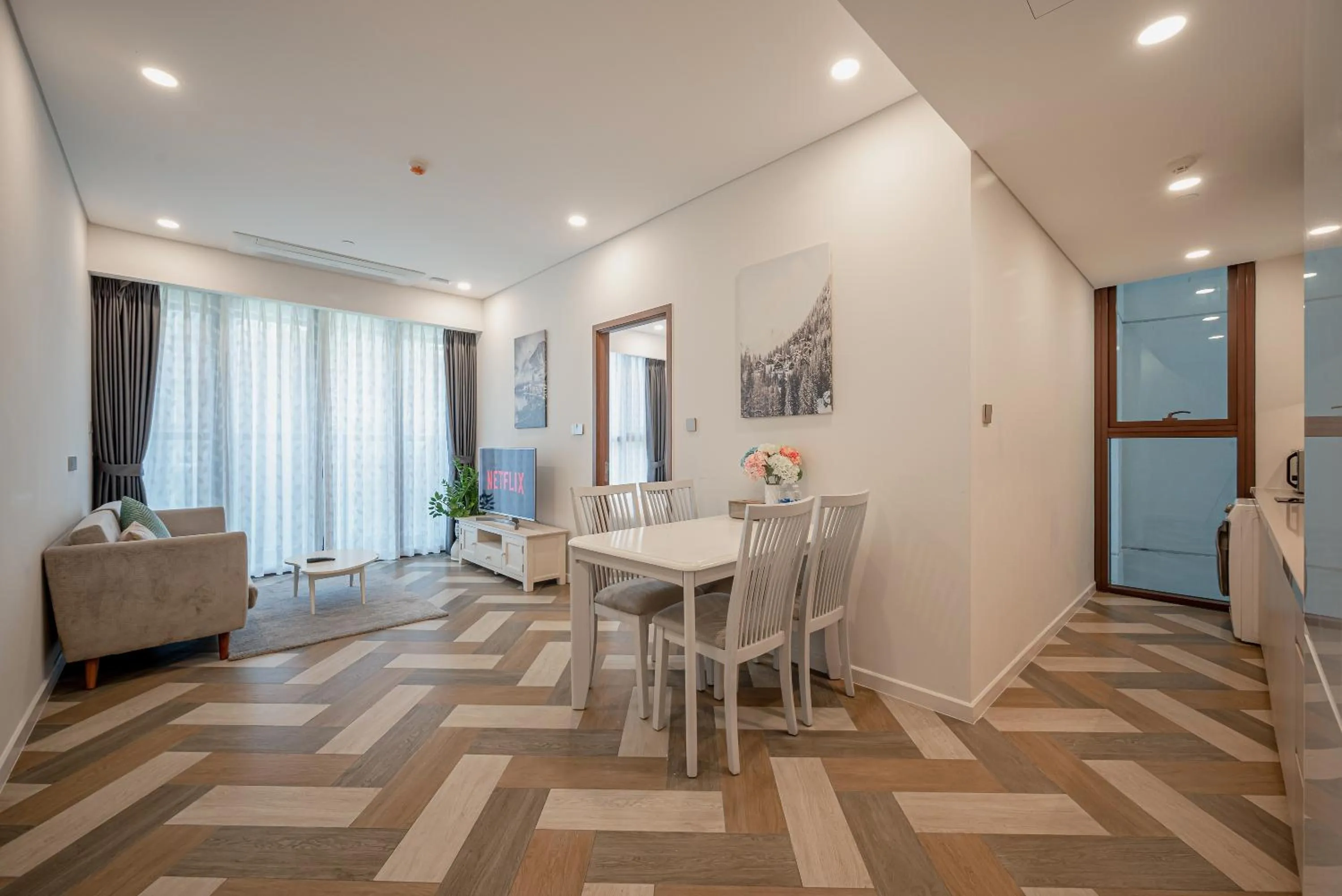 Living room in Metropole Thu Thiem Condo Apartment