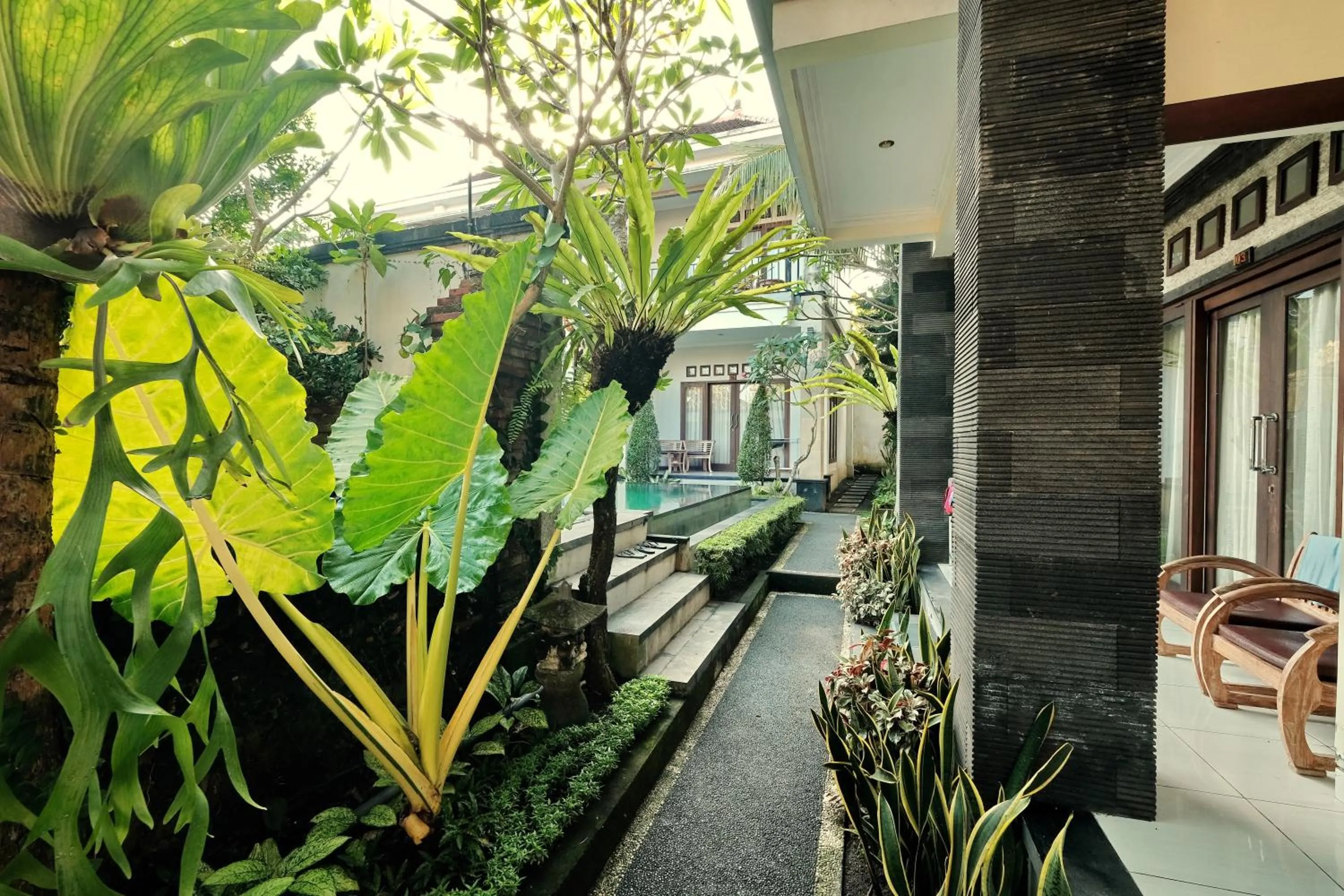 Garden in Sumantra Guest House