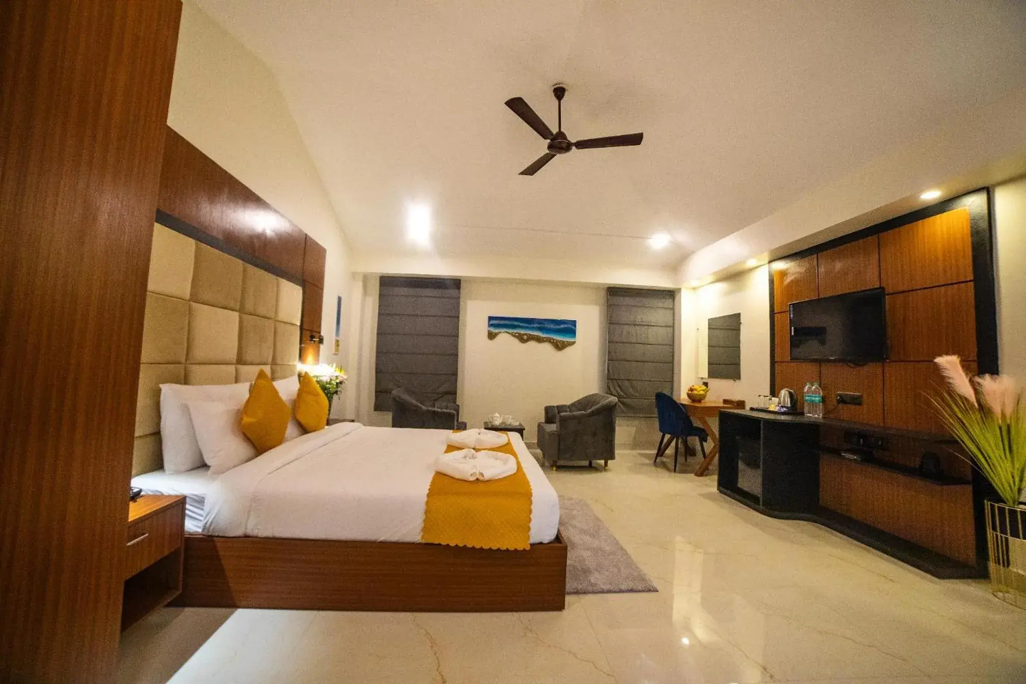 Bedroom, Bed in HUE GUH The Porto Candolim Bedroom, Bed in HUE GUH The Porto Candolim